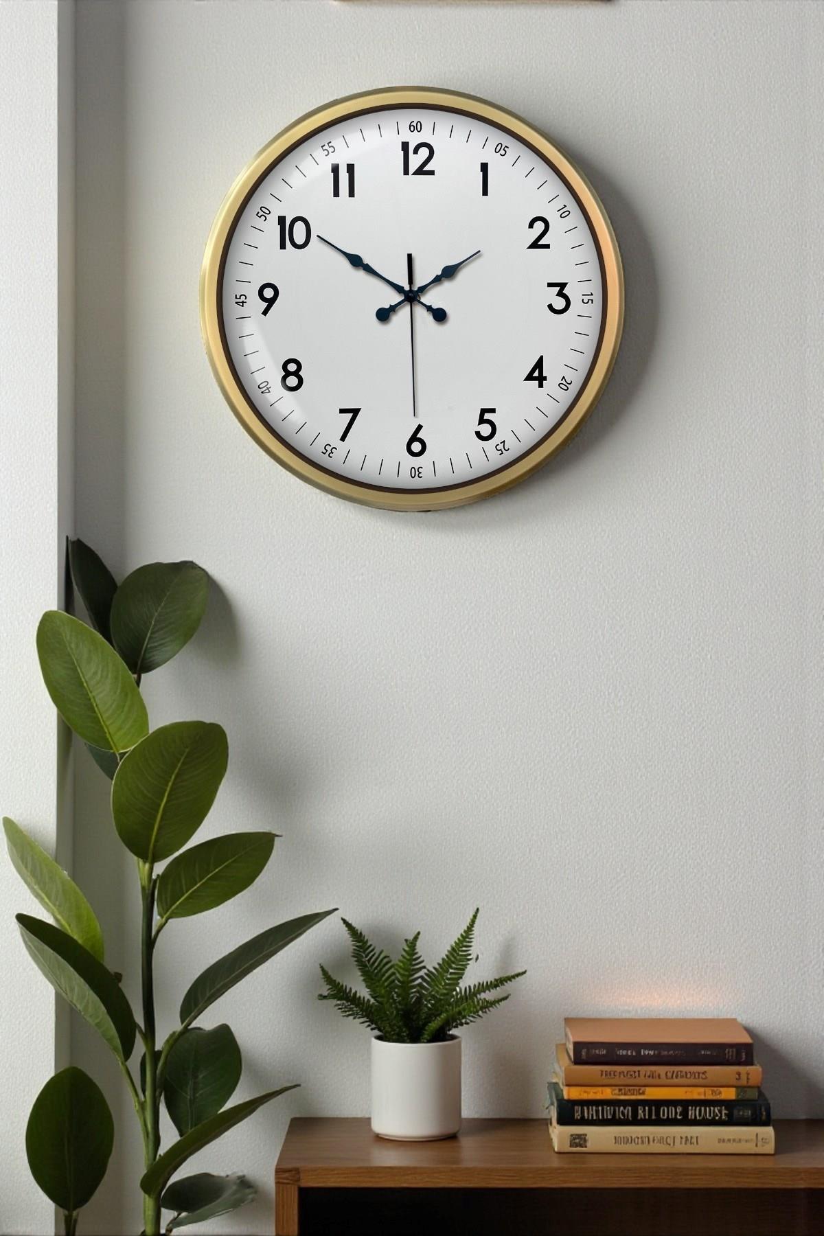 Zentime Eskitme Dekoratif Stil 52 Cm Metal Duvar Saati