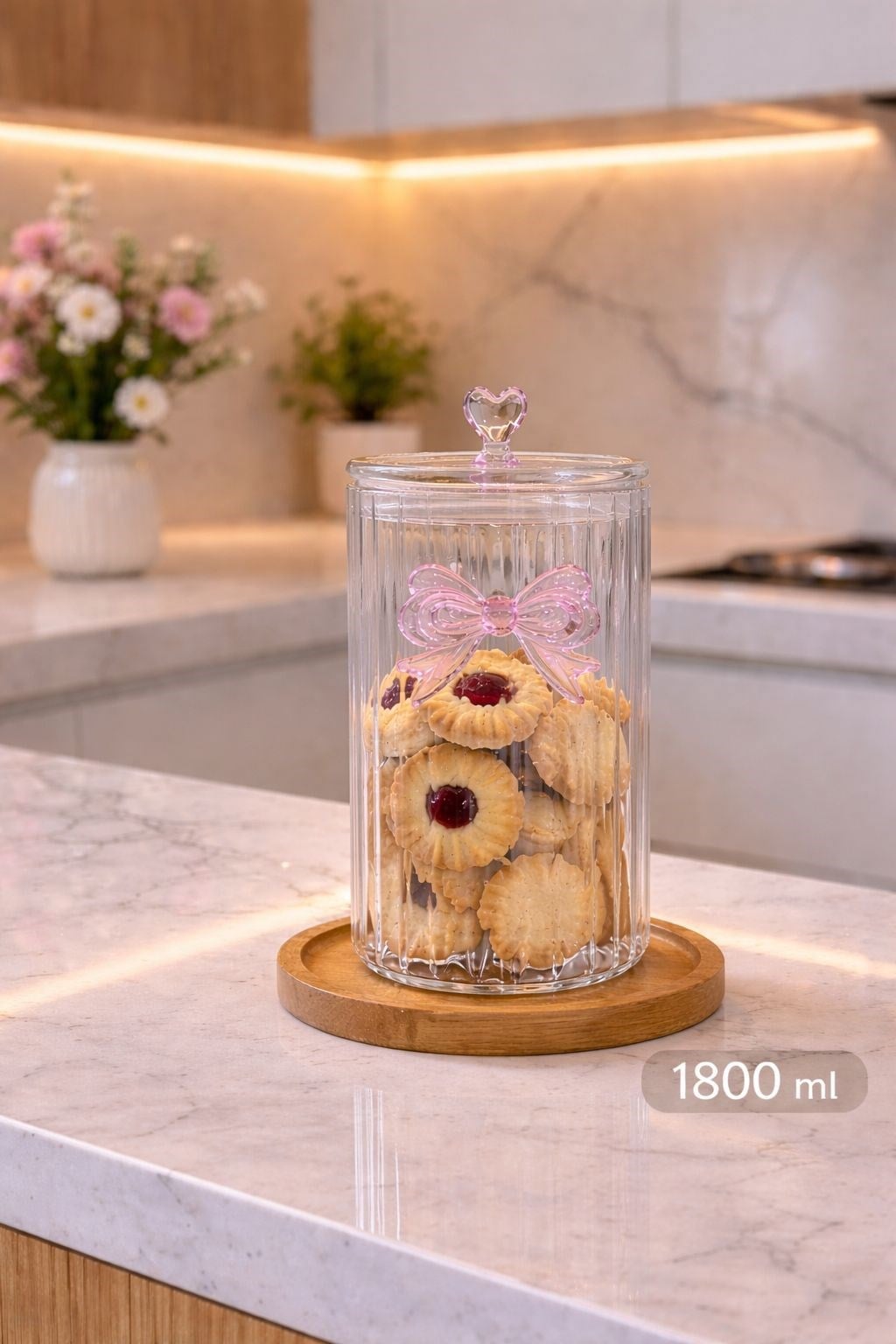 Vakum Kapaklı Cam Kavanoz 1800 ml