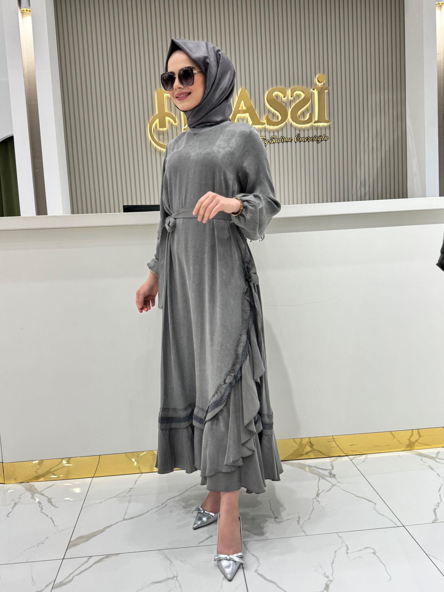 38806 Elbise  - SİYAH