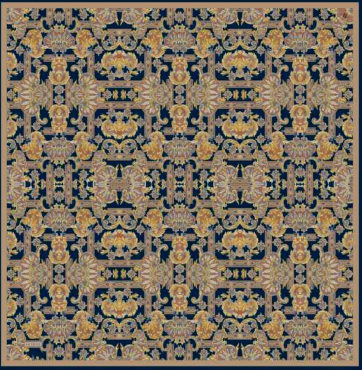 Armine 9416 Eşarp  - LACİVERT