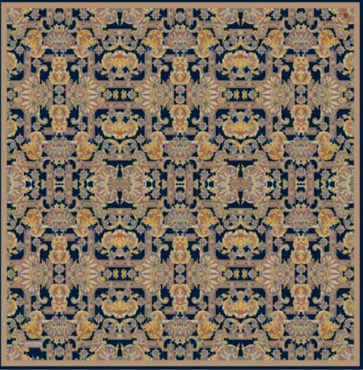 Armine 9416 Eşarp  - LACİVERT