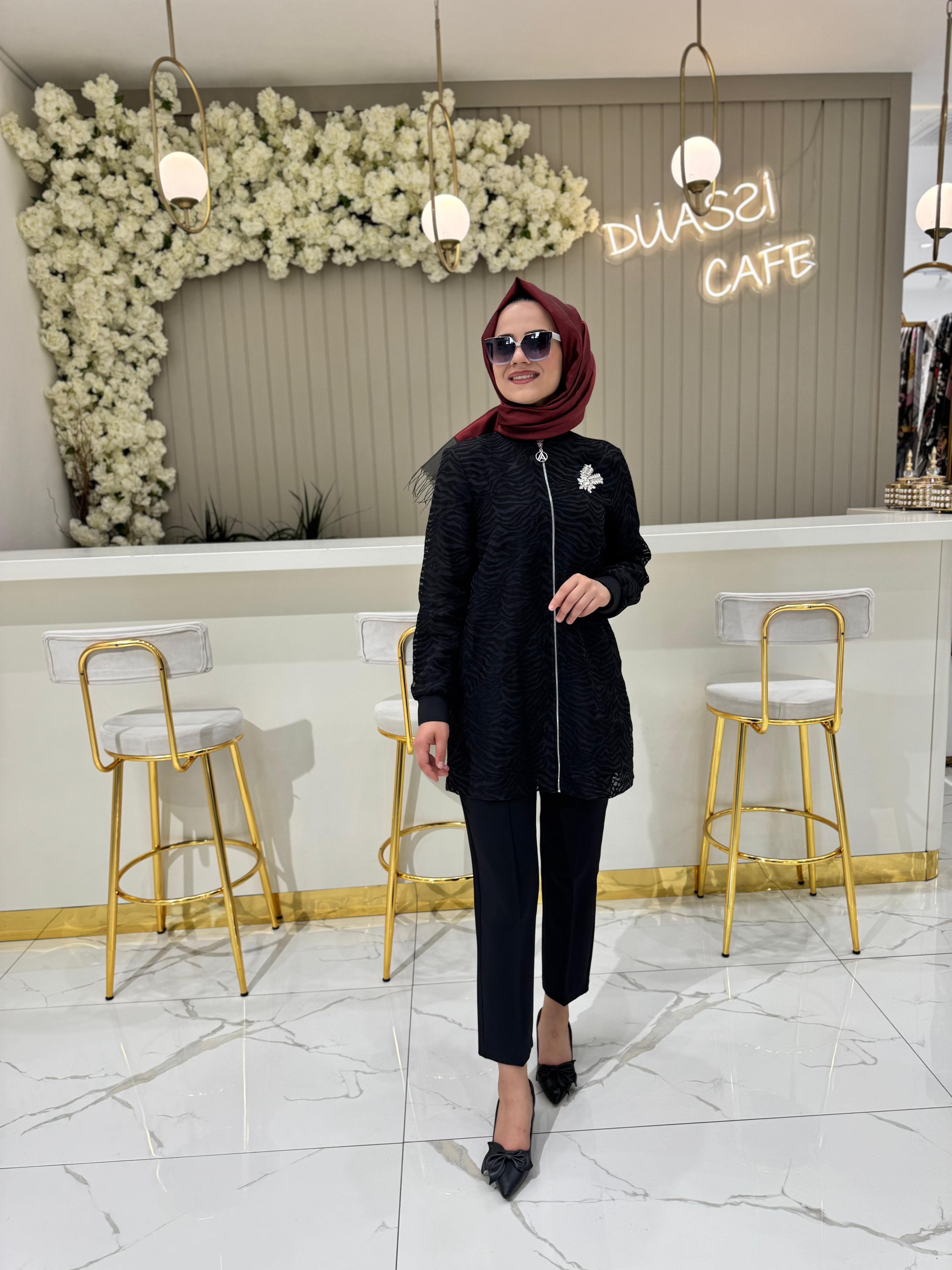 Armine Trend 418 Ceket  - SİYAH