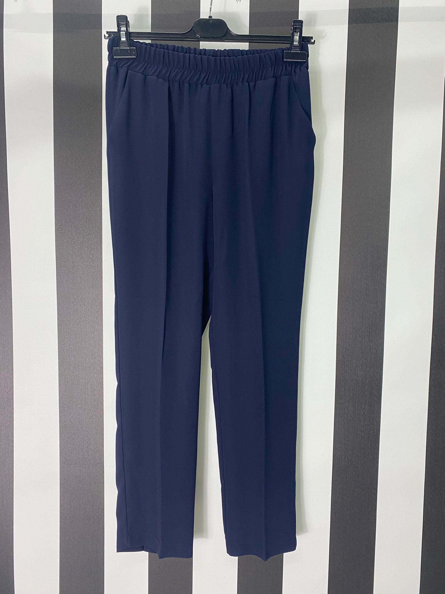 Beli Lastikli Petek Desen Pantolon 332 - LACİVERT