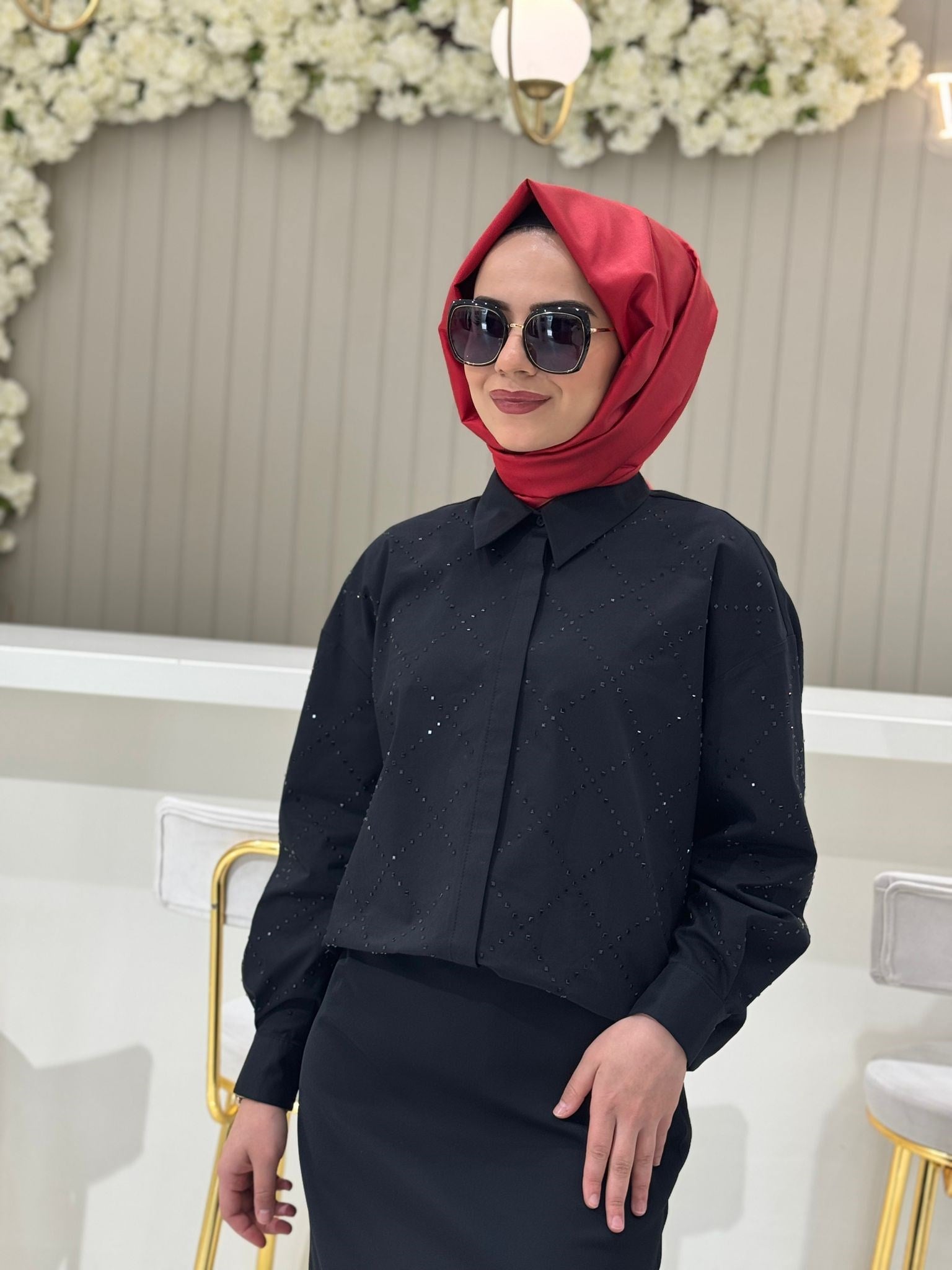 Exquise Kaelyn Gömlek  - Siyah