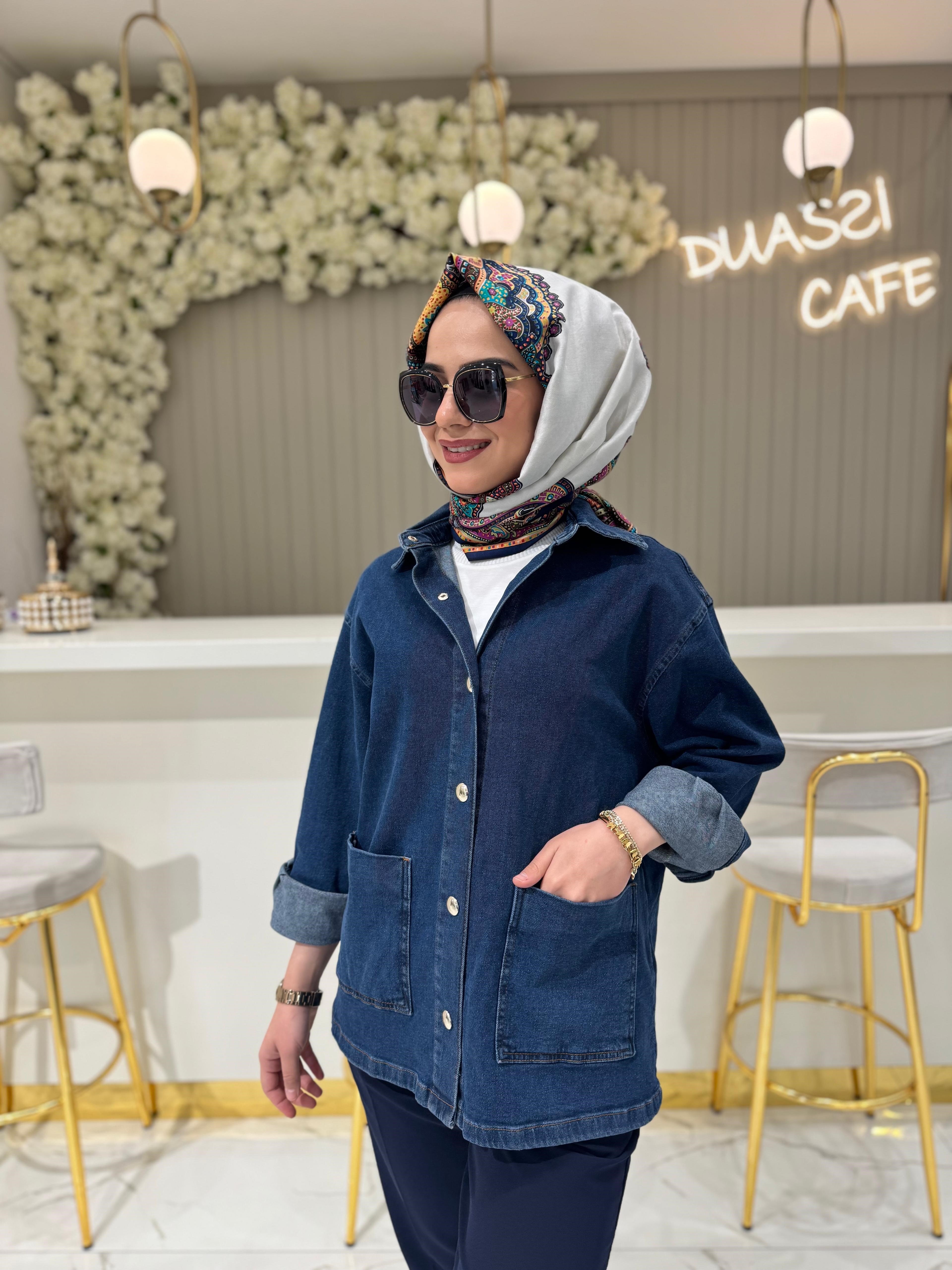 Exquise Salma Ceket  - İNDİGO