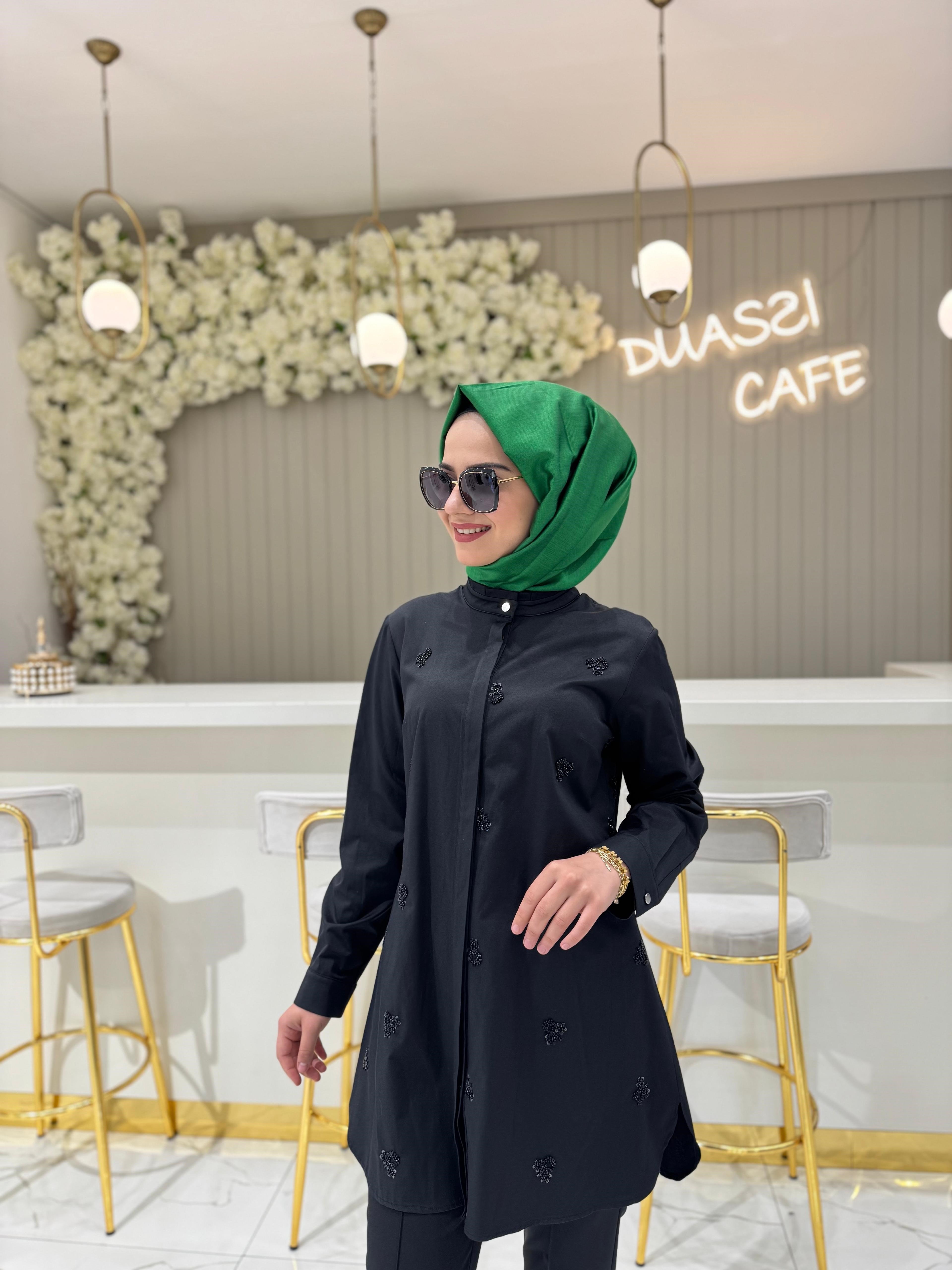 Fuat Gürşen 4316 Tunik  - SİYAH
