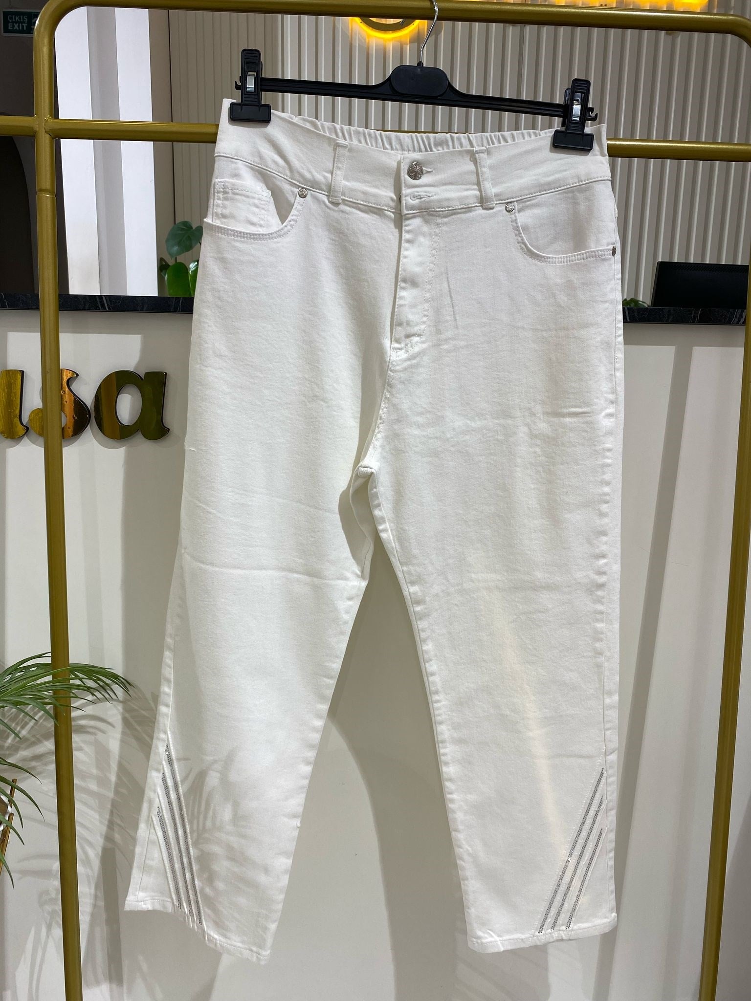 Fuat Gürşen İki Düğmeli Pantolon 3403 - EKRU
