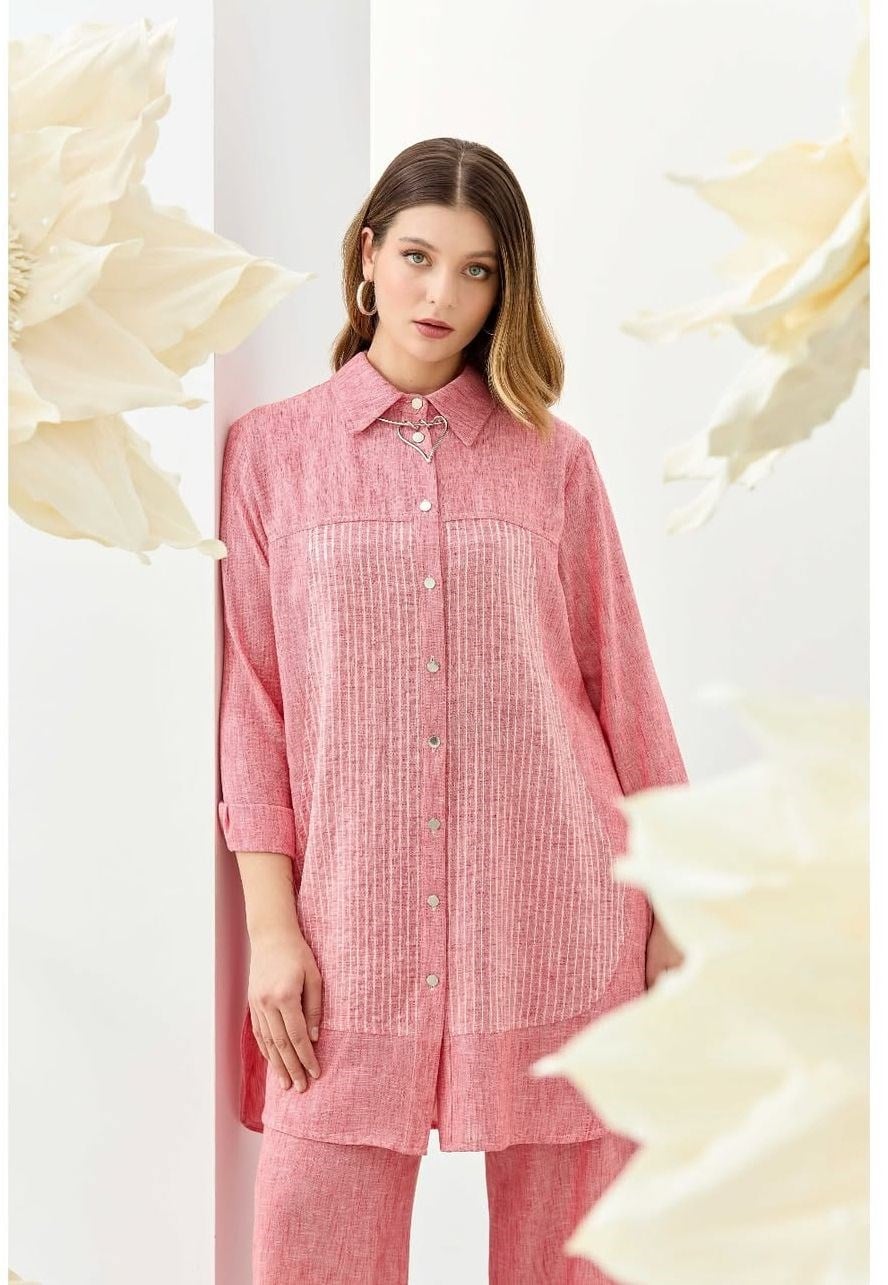 Fuat Gürşen Tasarım Tunik 3300 - PEMBE