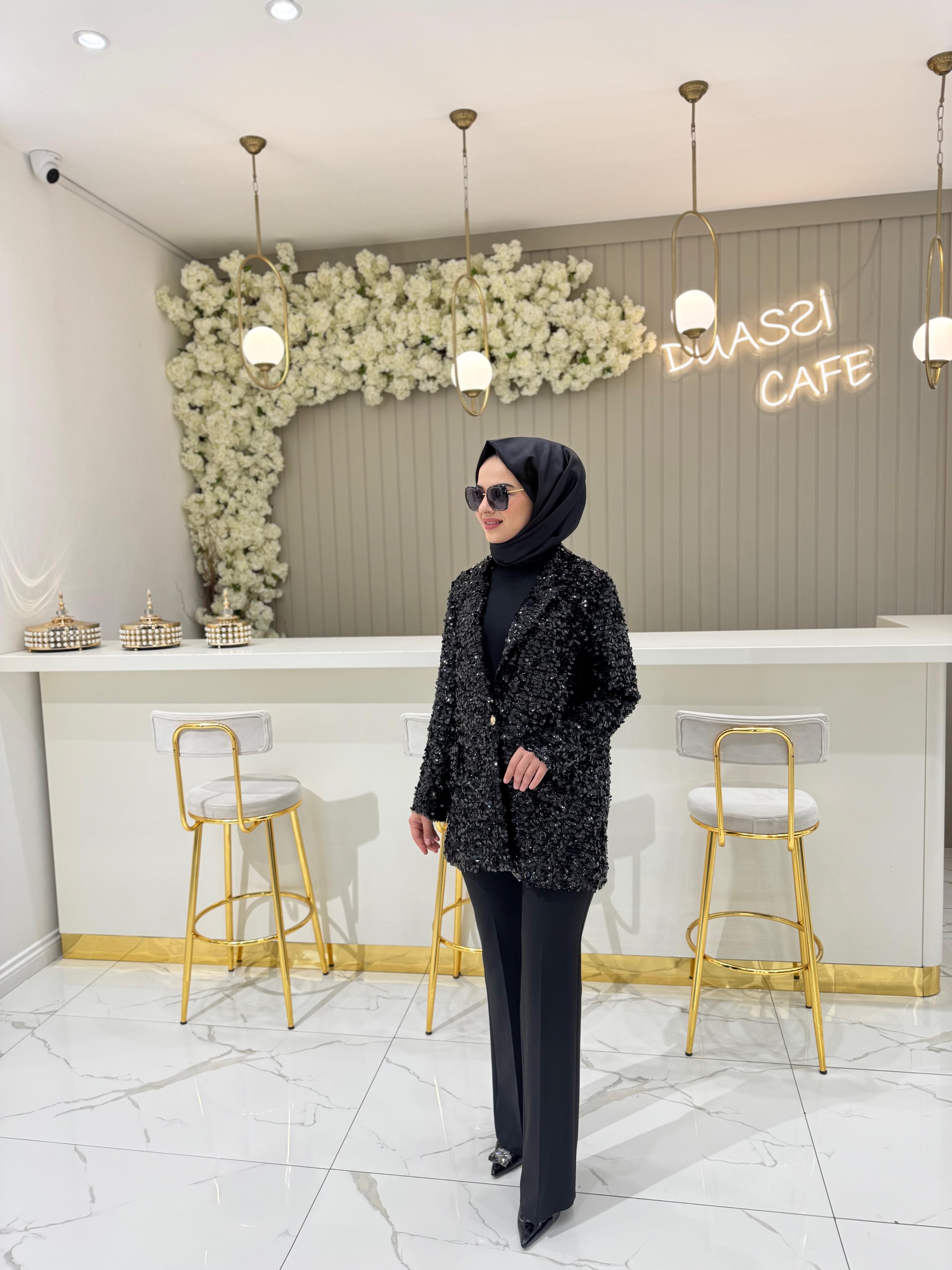 Ghisa 3266 Ceket  - SİYAH
