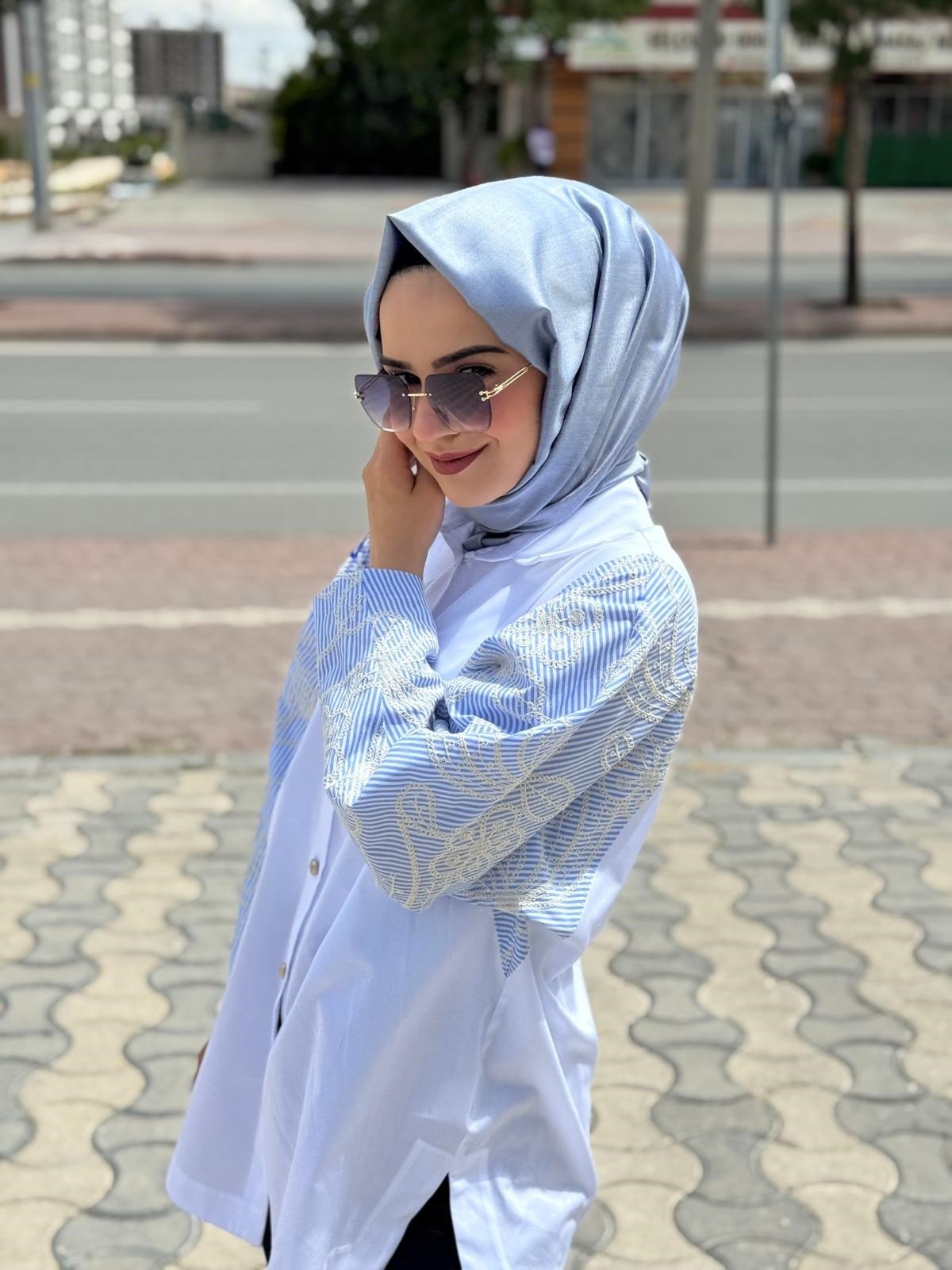 Ghisa 4003 Tunik  - MAVİ