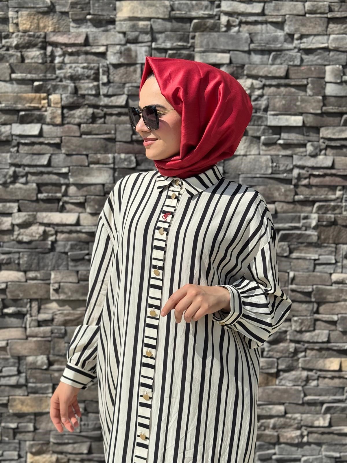Ghisa 4054 Tunik  - EKRU
