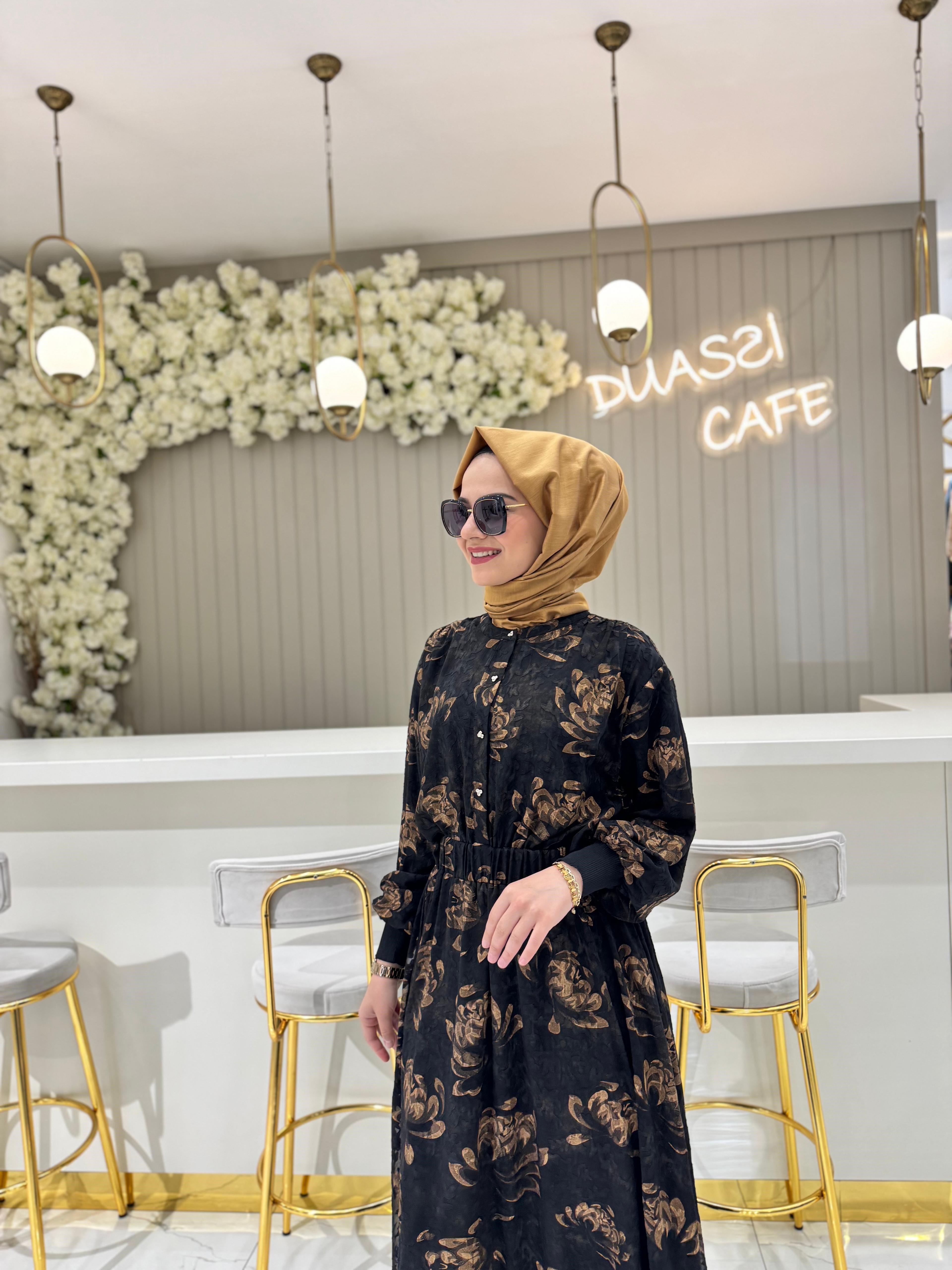 Ghisa 4104 Elbise  - KAHVE