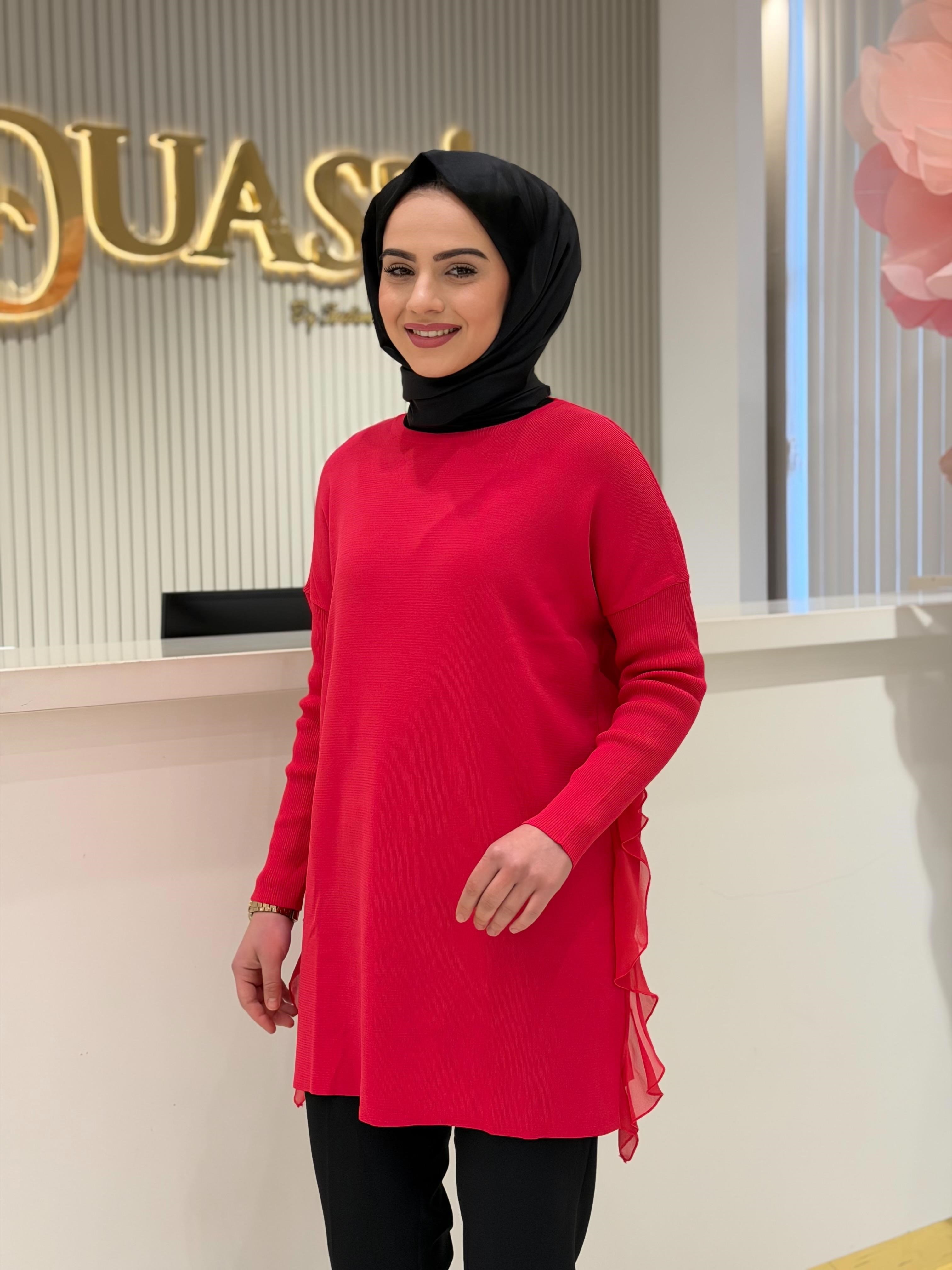 Ghisa 4689 Tunik  - Kırmızı