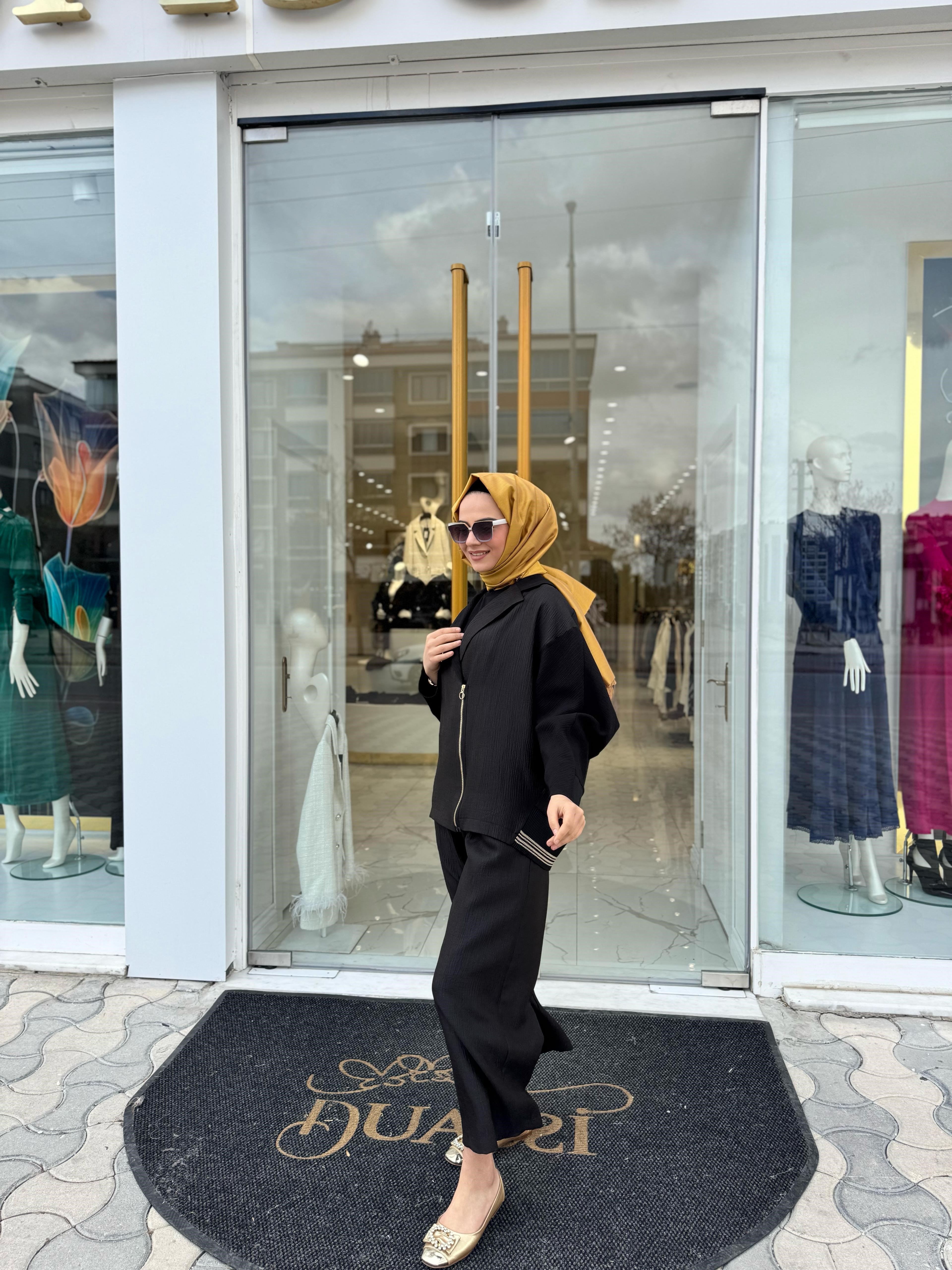 Ghisa Blazer Takım 3120 - SİYAH