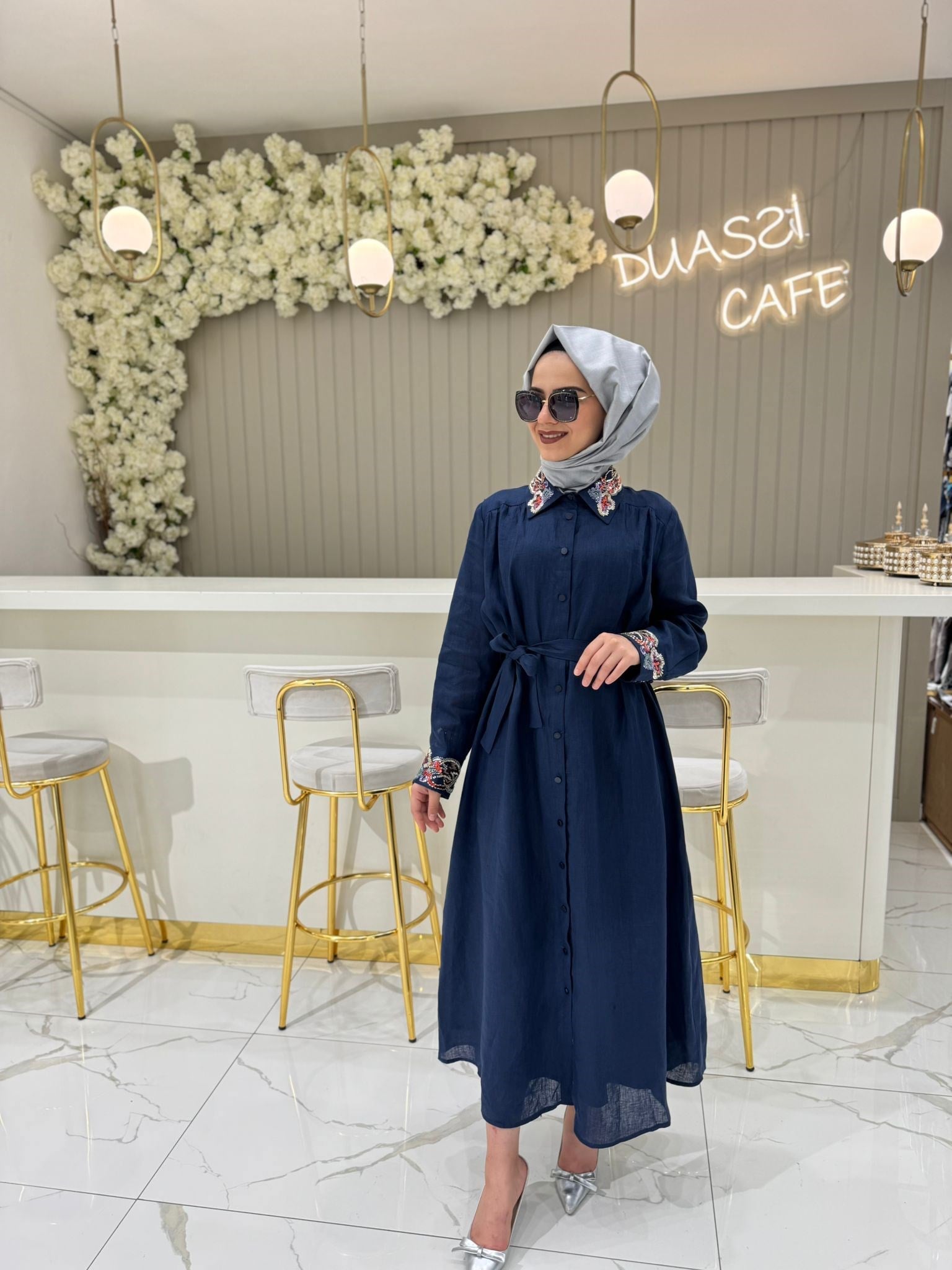 Ghisa Elbise  - LACİVERT