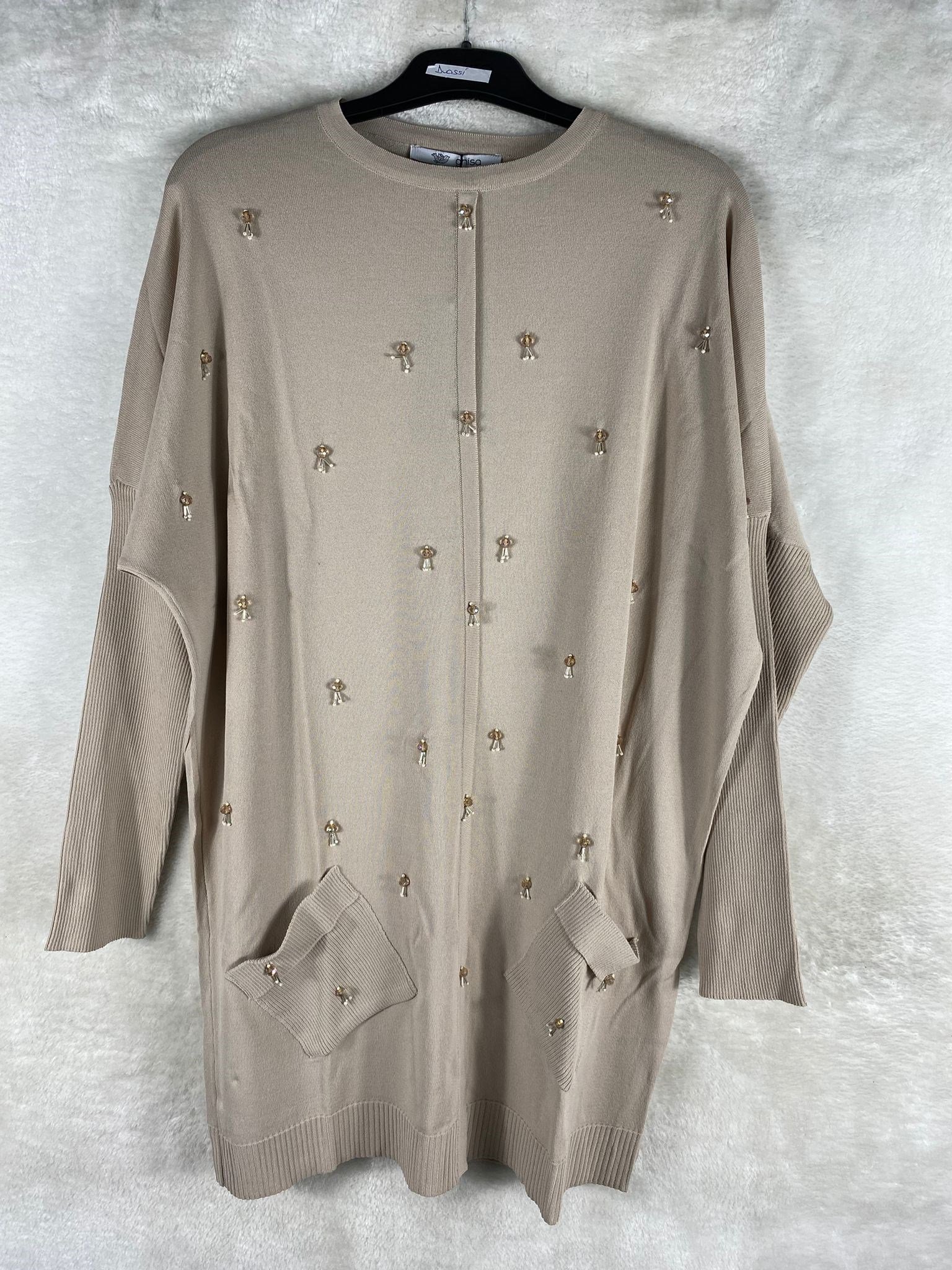 Ghisa Triko Süslemeli Tunik 4227 - TAŞ