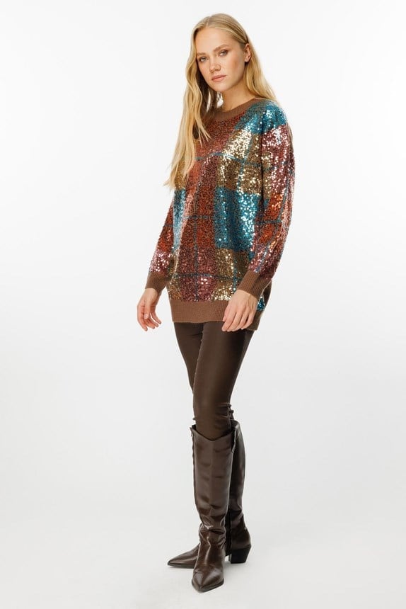 Ghisa Triko Tunik 1443 - KAHVE