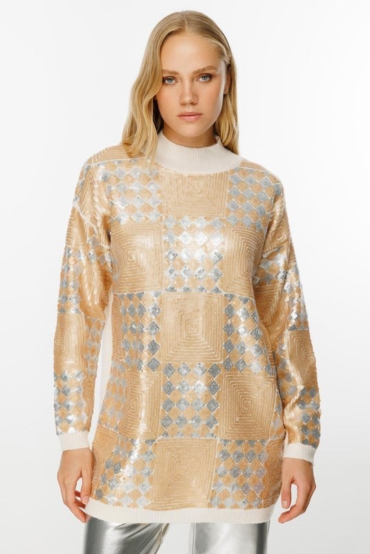 Ghisa Triko Tunik 1466 - EKRU