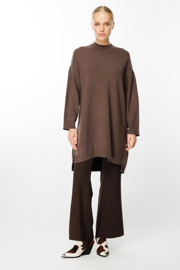 Ghisa Triko Tunik 4656 - KAHVE