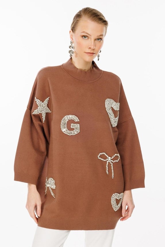Ghisa Triko Tunik 4821 - KAHVE