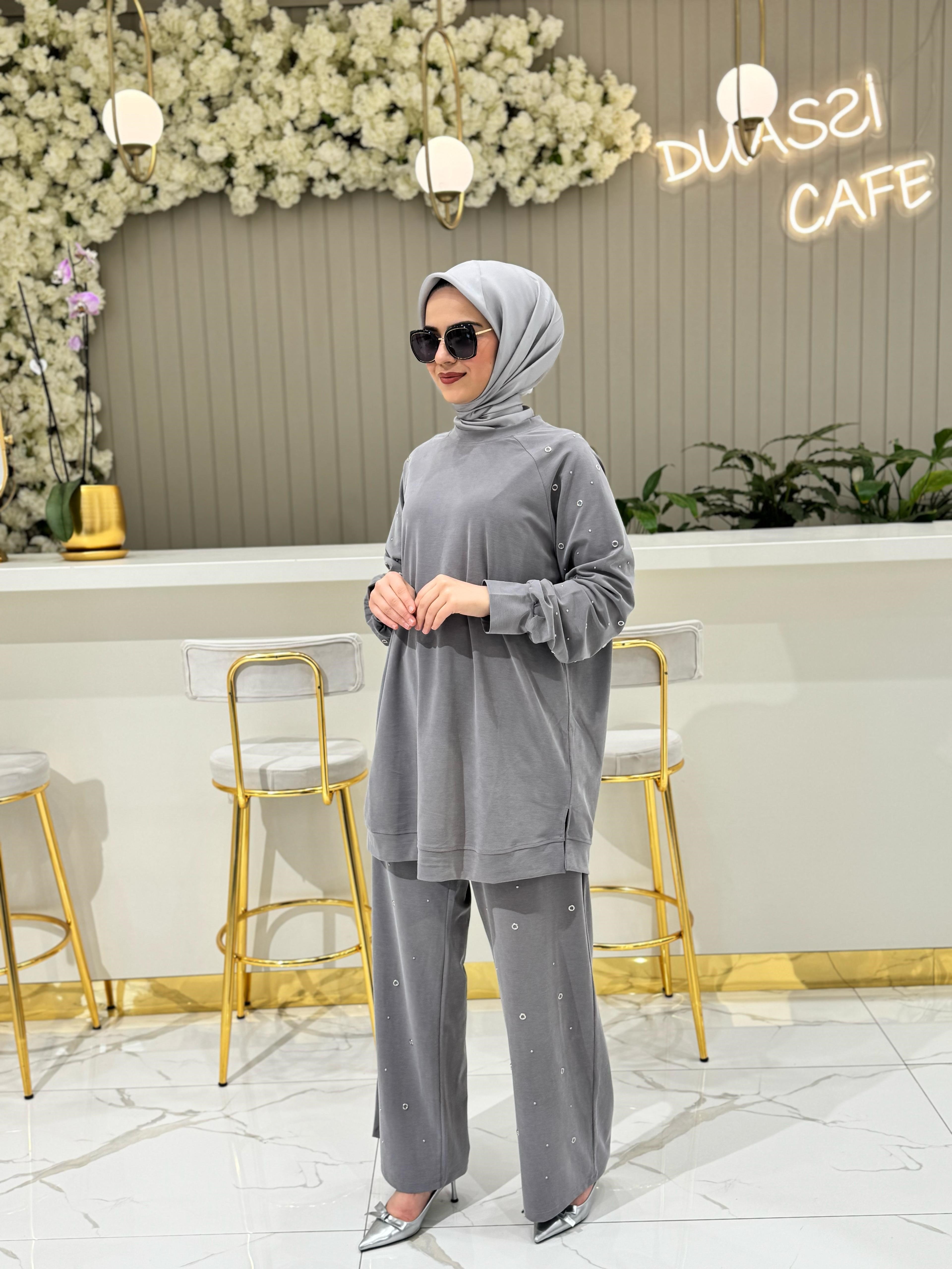 Lissmore Taşlı Takım 5885-G - GRİ