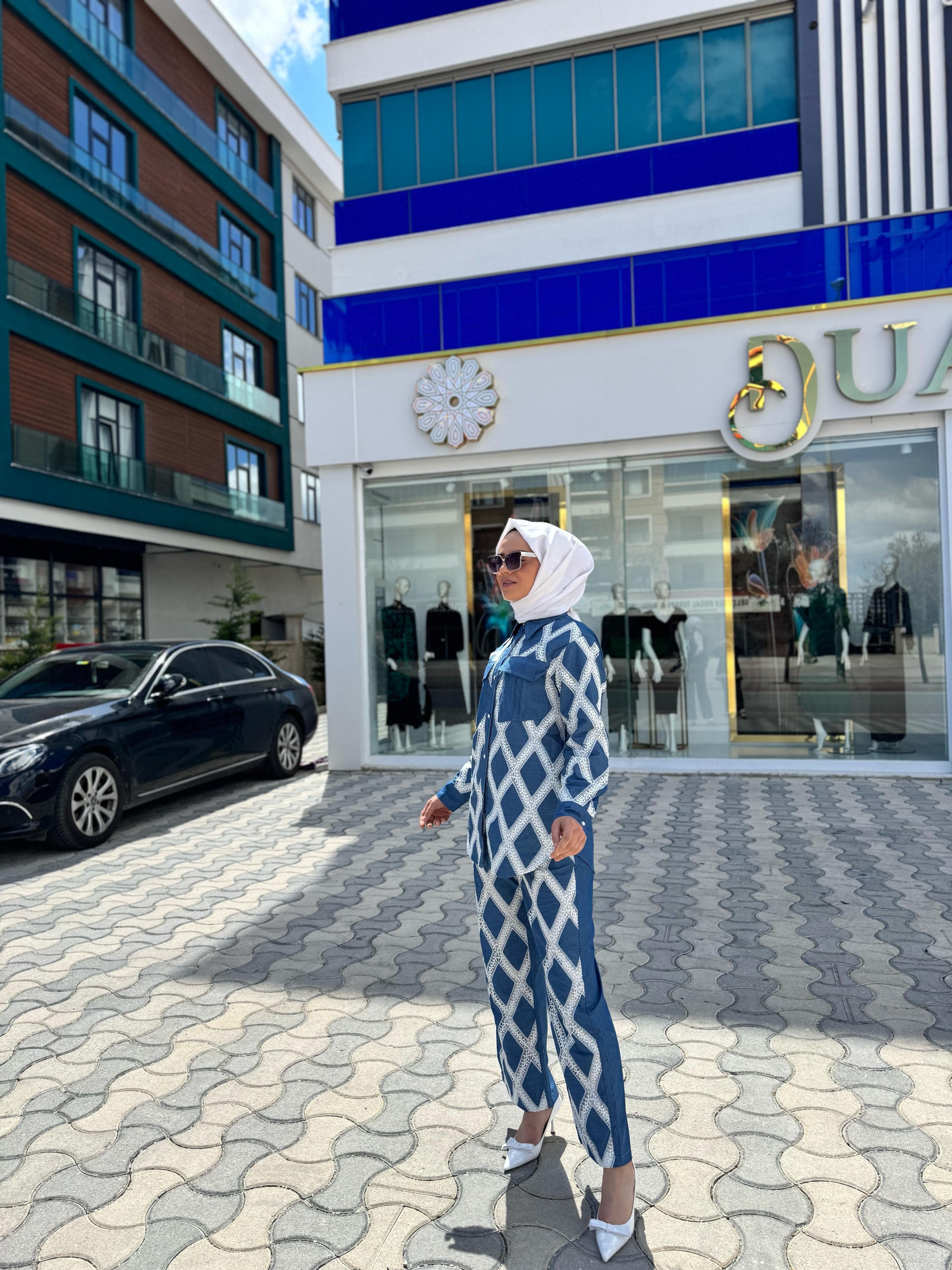 Lucia Güpürlü Takım 3018-L - LACİVERT