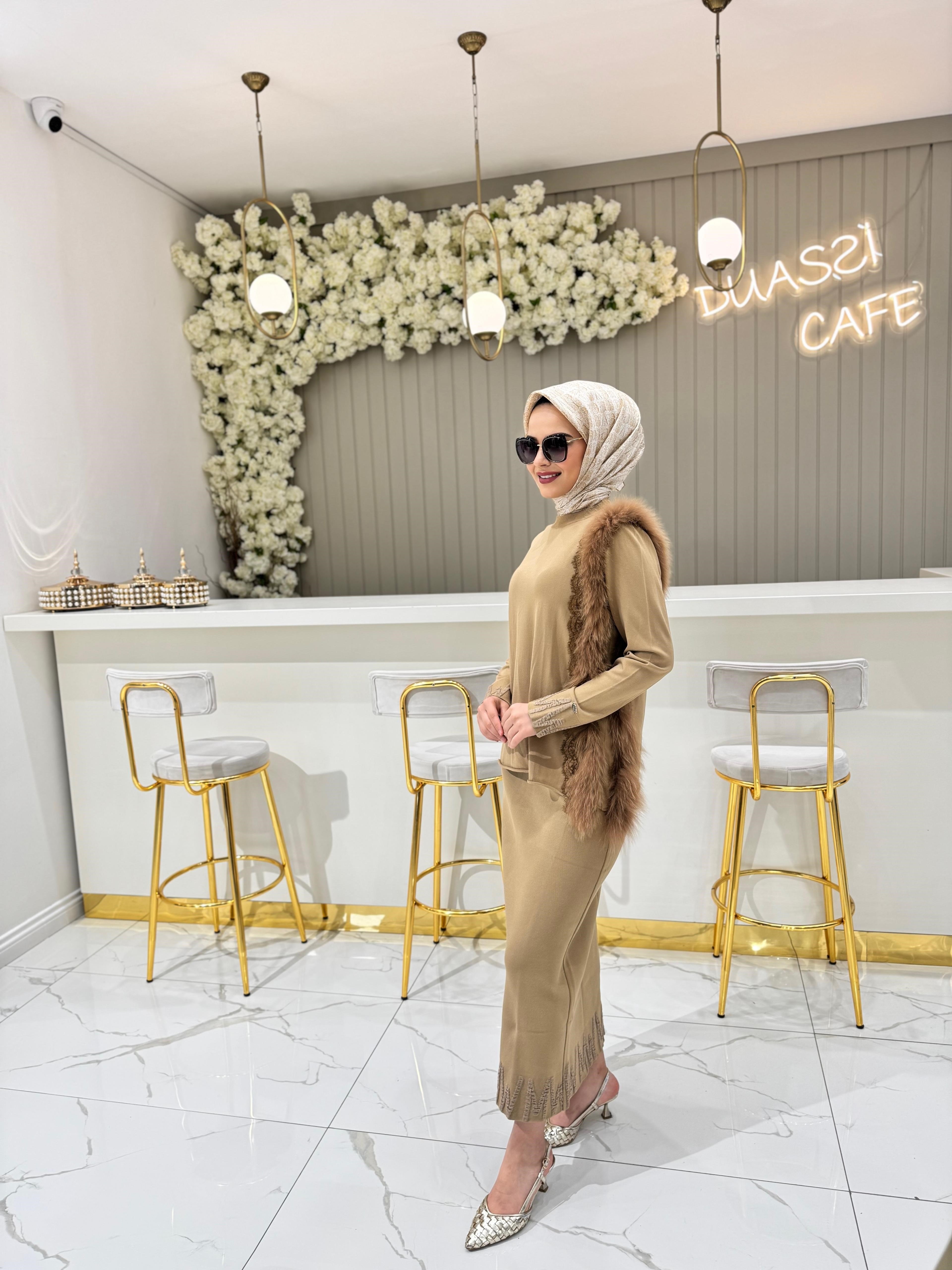 Miss 267 Triko Etek  - CAMEL