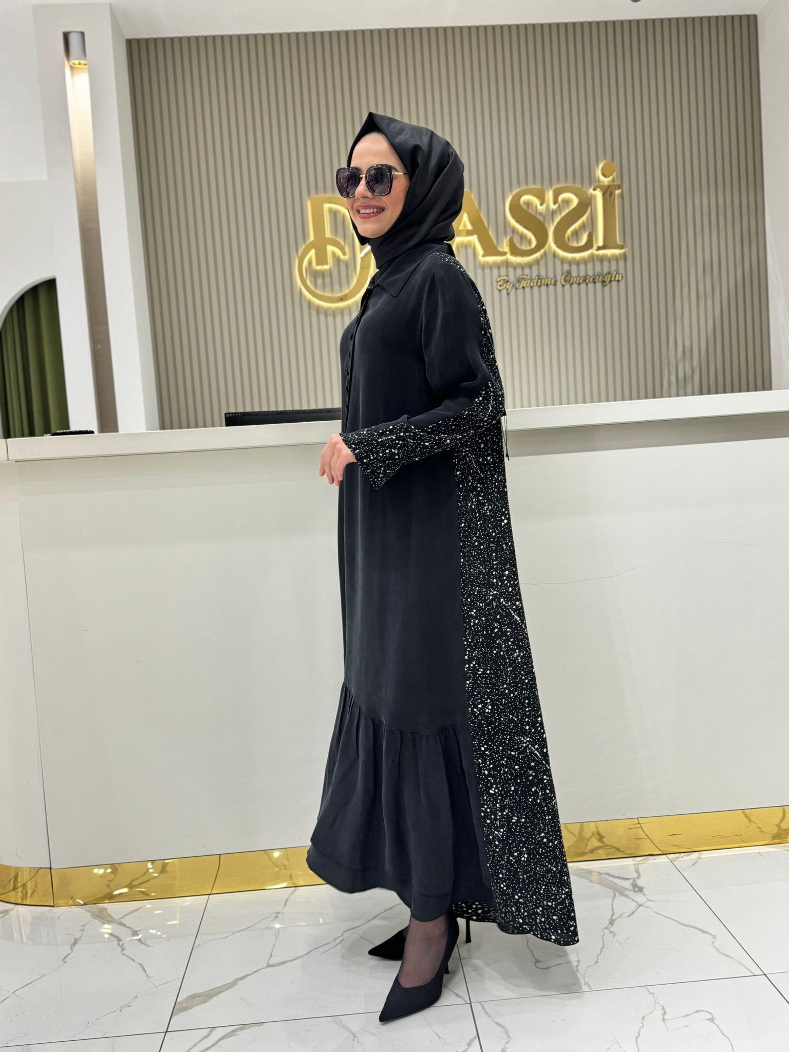 Misswhence 3290 Elbise  - Siyah