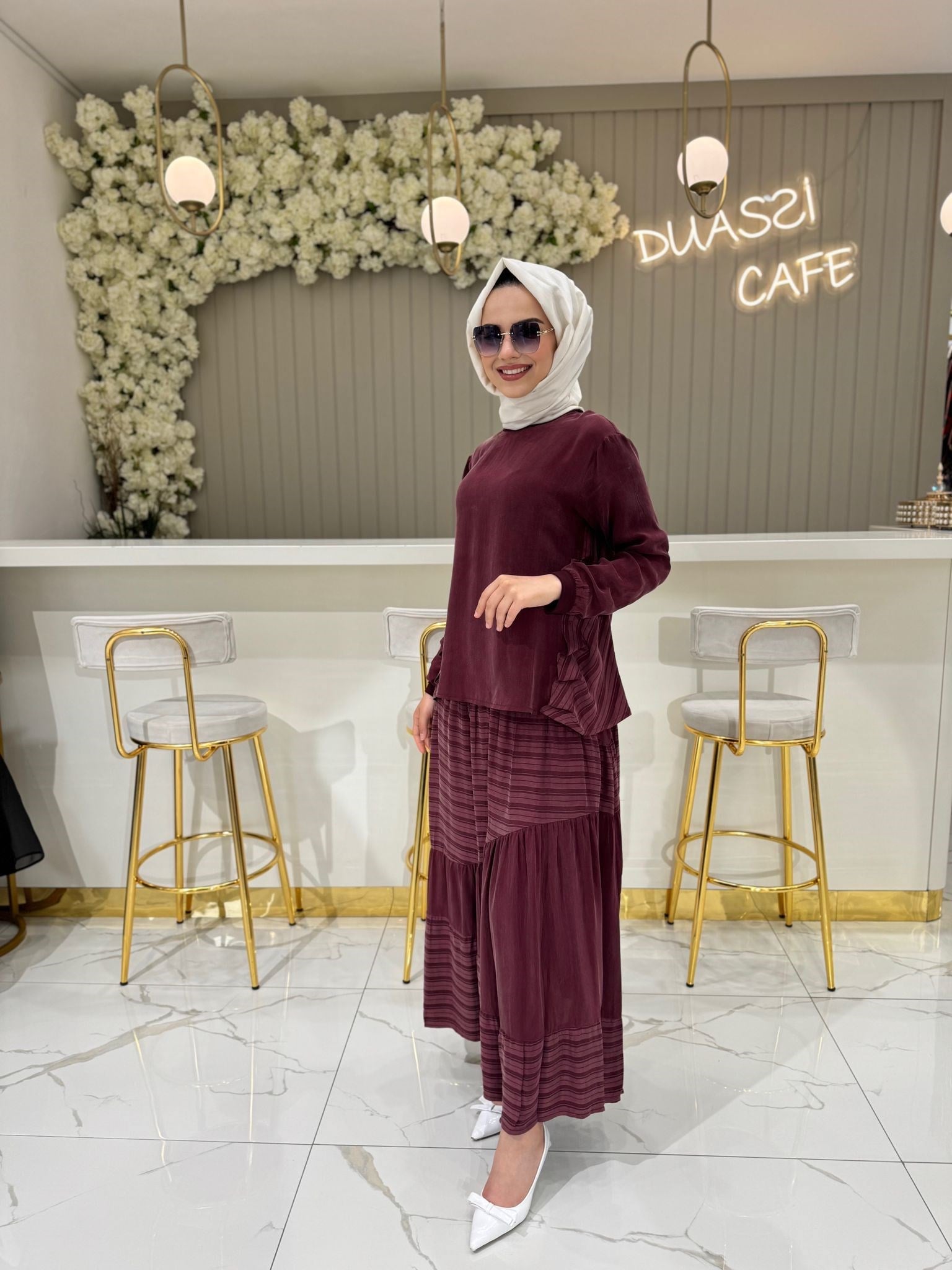 Misswhence 37016 Takım  - BORDO