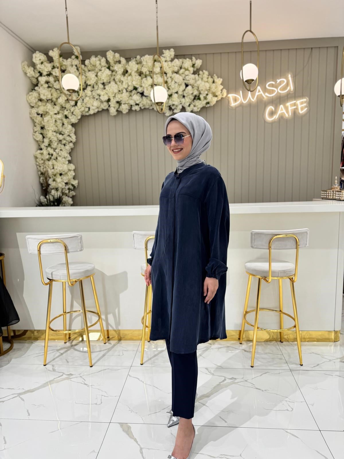 Misswhence 37315 Gömlek  - LACİVERT