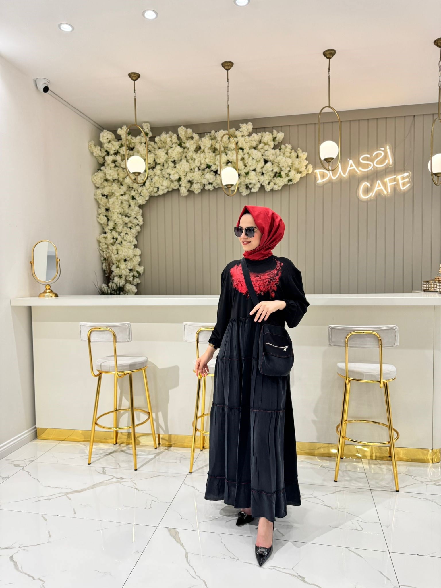 Misswhence 37834 Elbise  - SİYAH