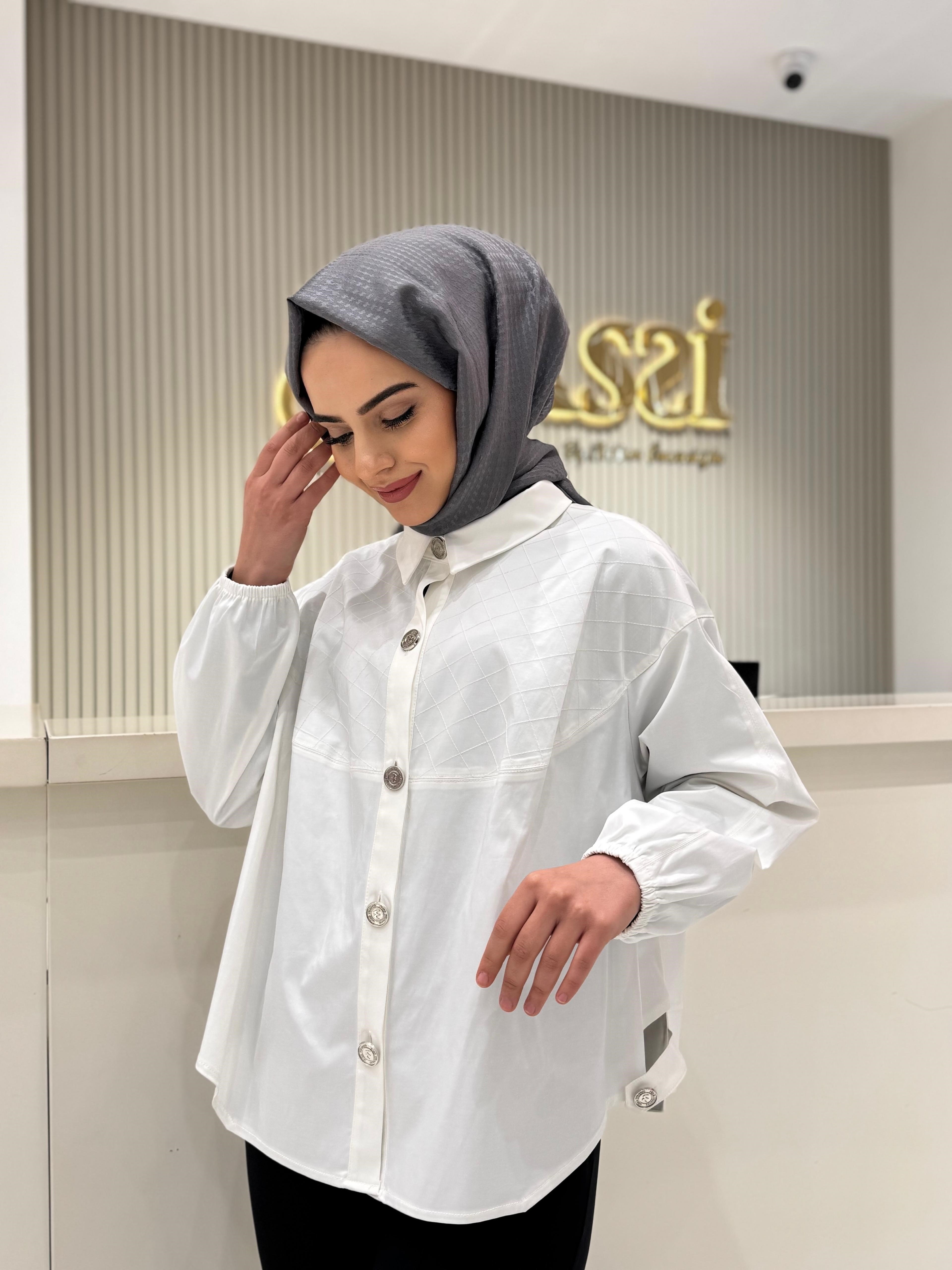 Misswhence 38031 Tunik  - BEYAZ