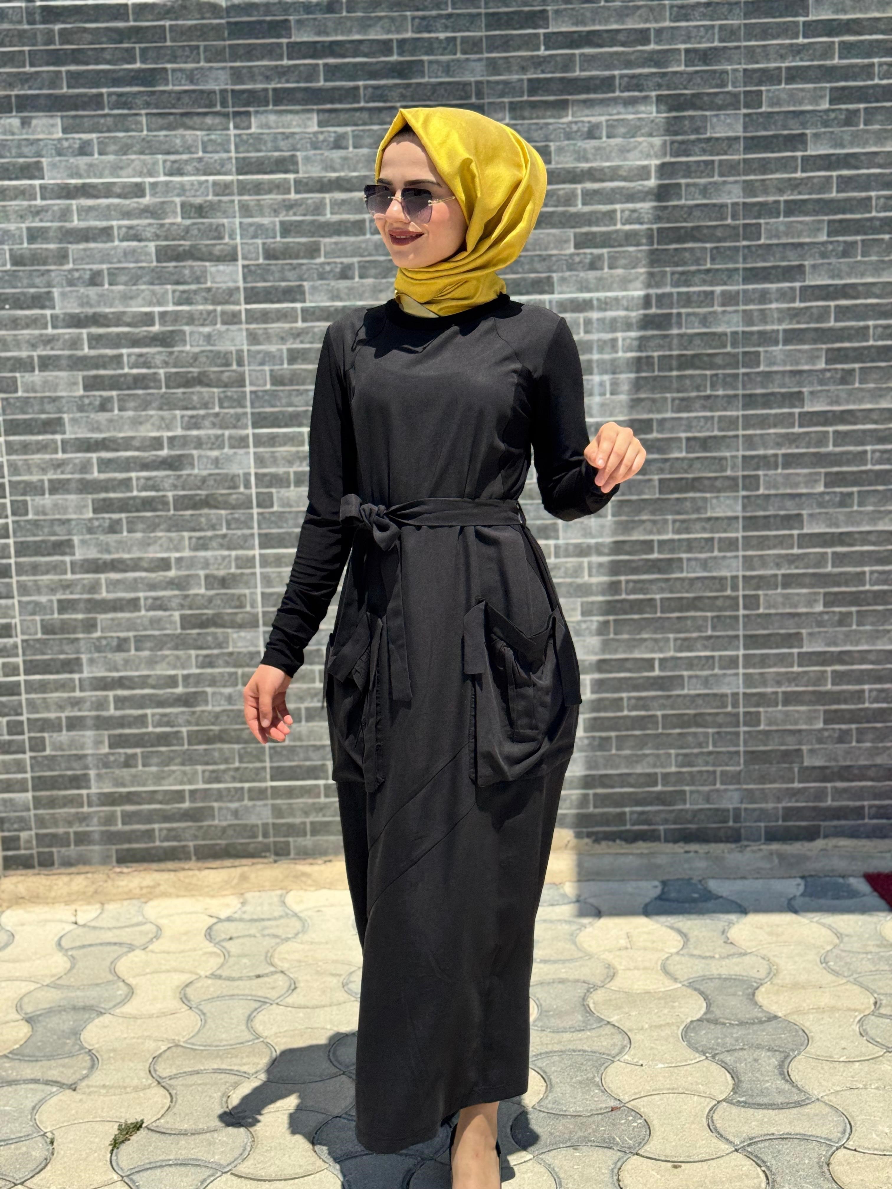 Misswhence Elbise 37814-Sİ - SİYAH