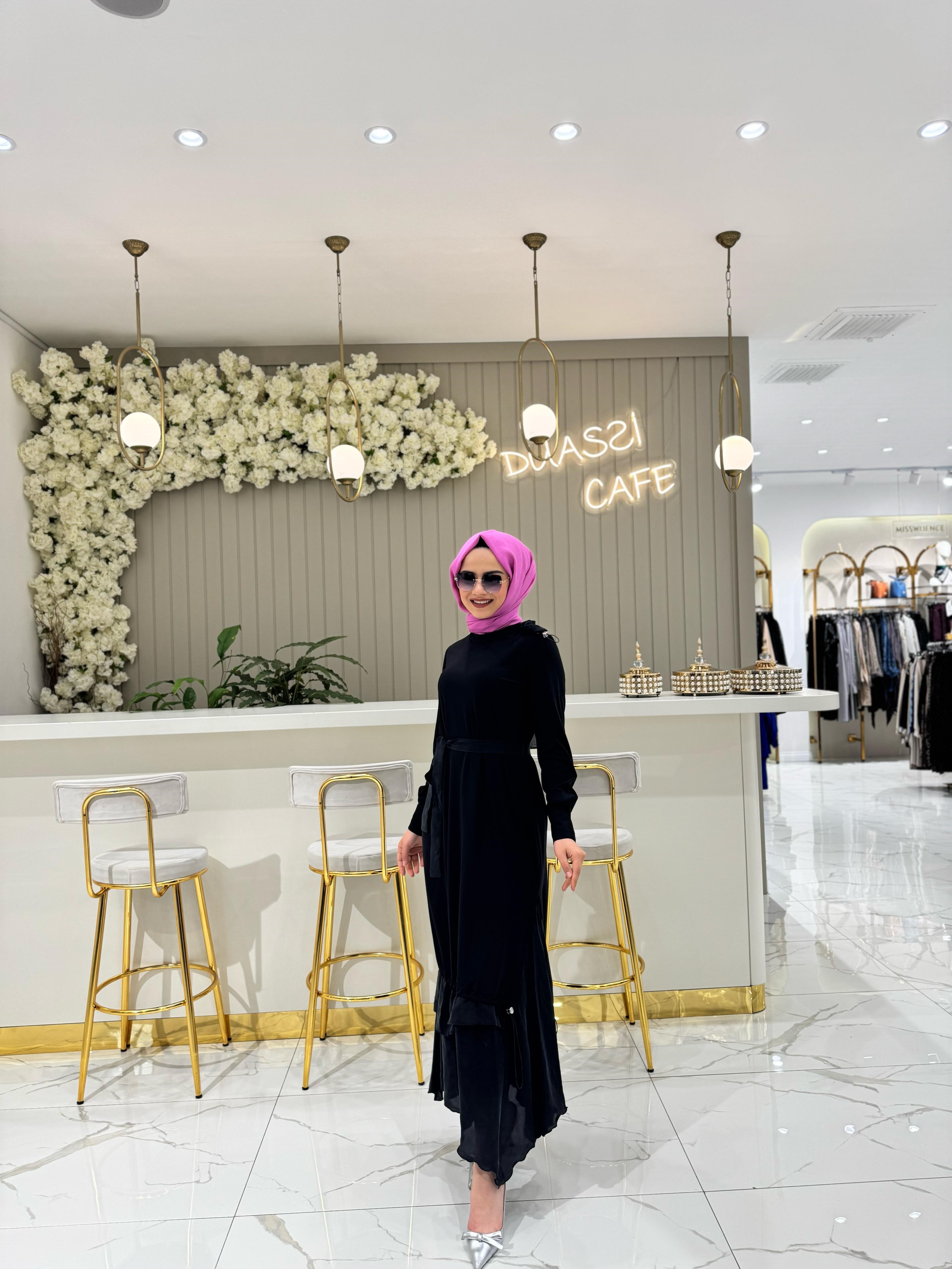 Misswhence Elbise 37848-Sİ - SİYAH