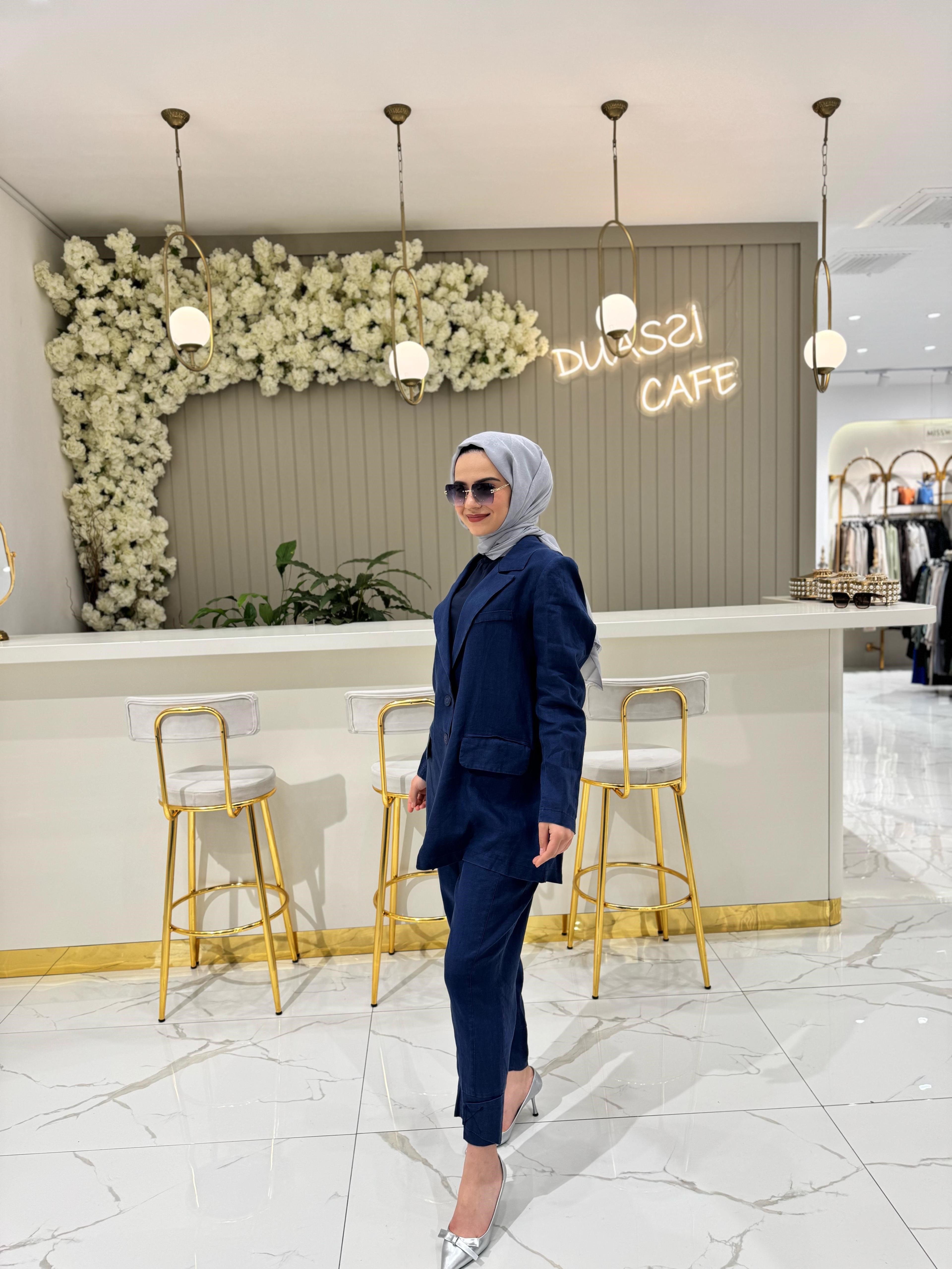 Misswhence Keten Takım 37207-L - LACİVERT