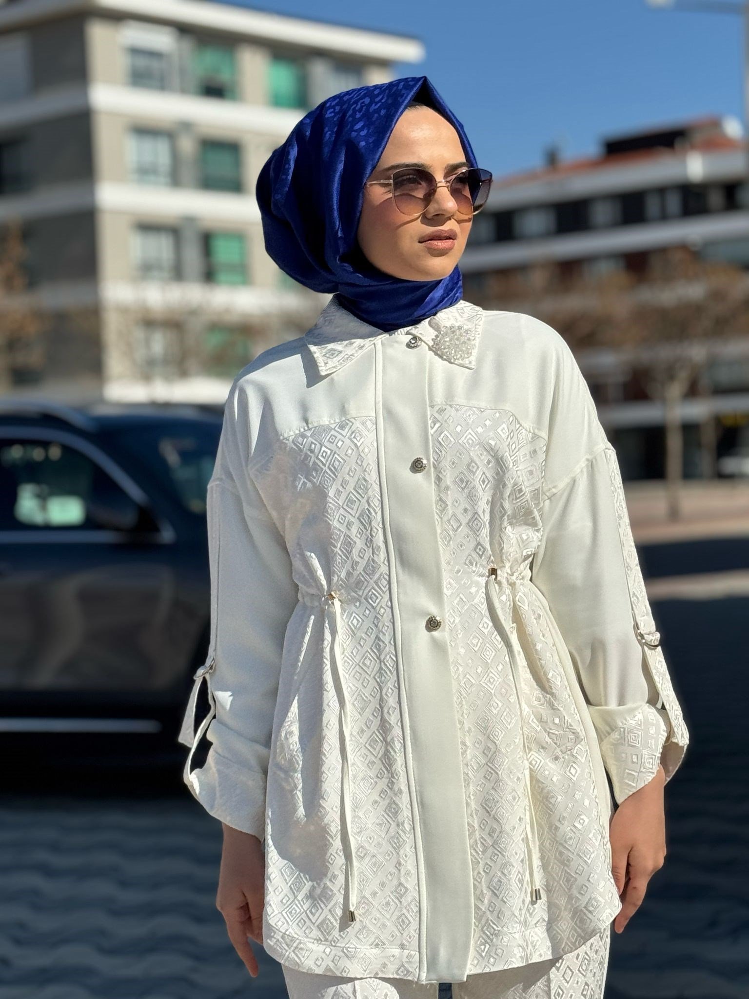My312 Jakarlı Takım 1416 - EKRU