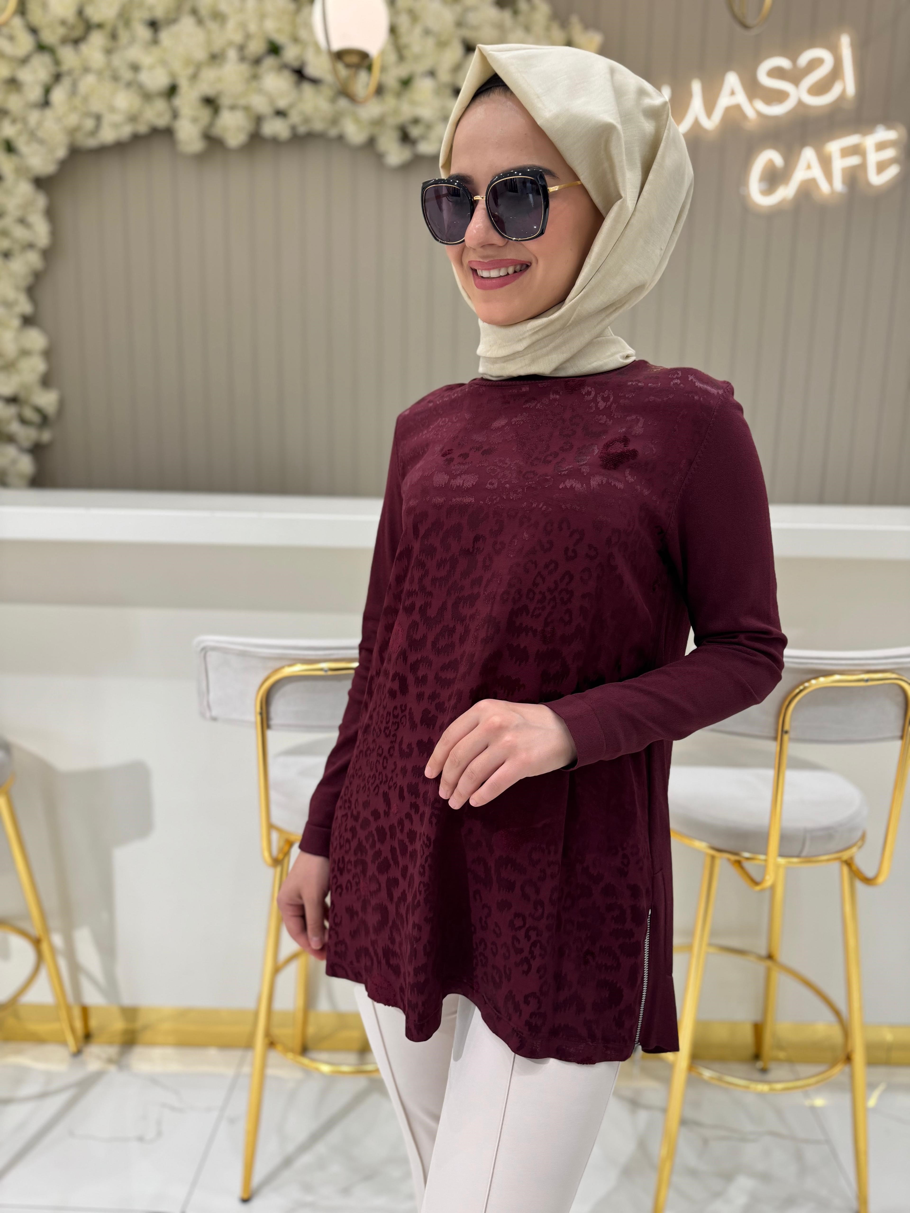 Nuss 3002 Tunik  - BORDO