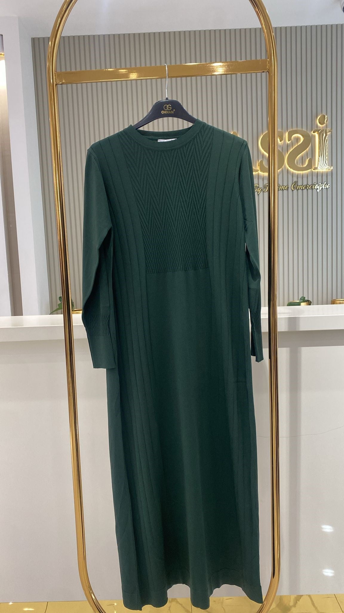 Nuss 509 Elbise  - YEŞİL