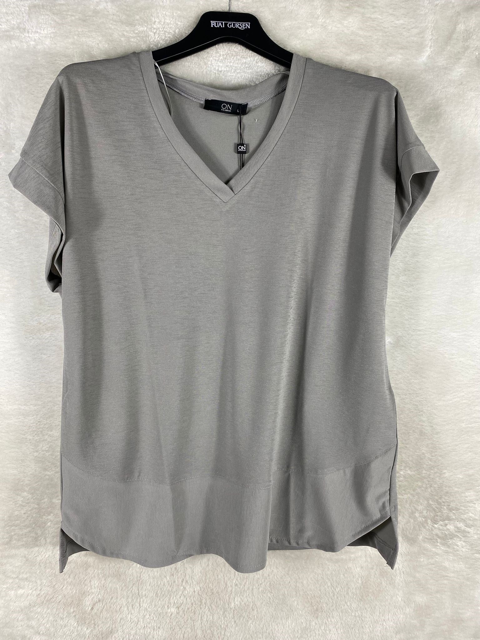 On Triko Bluz 31475 - GRİ