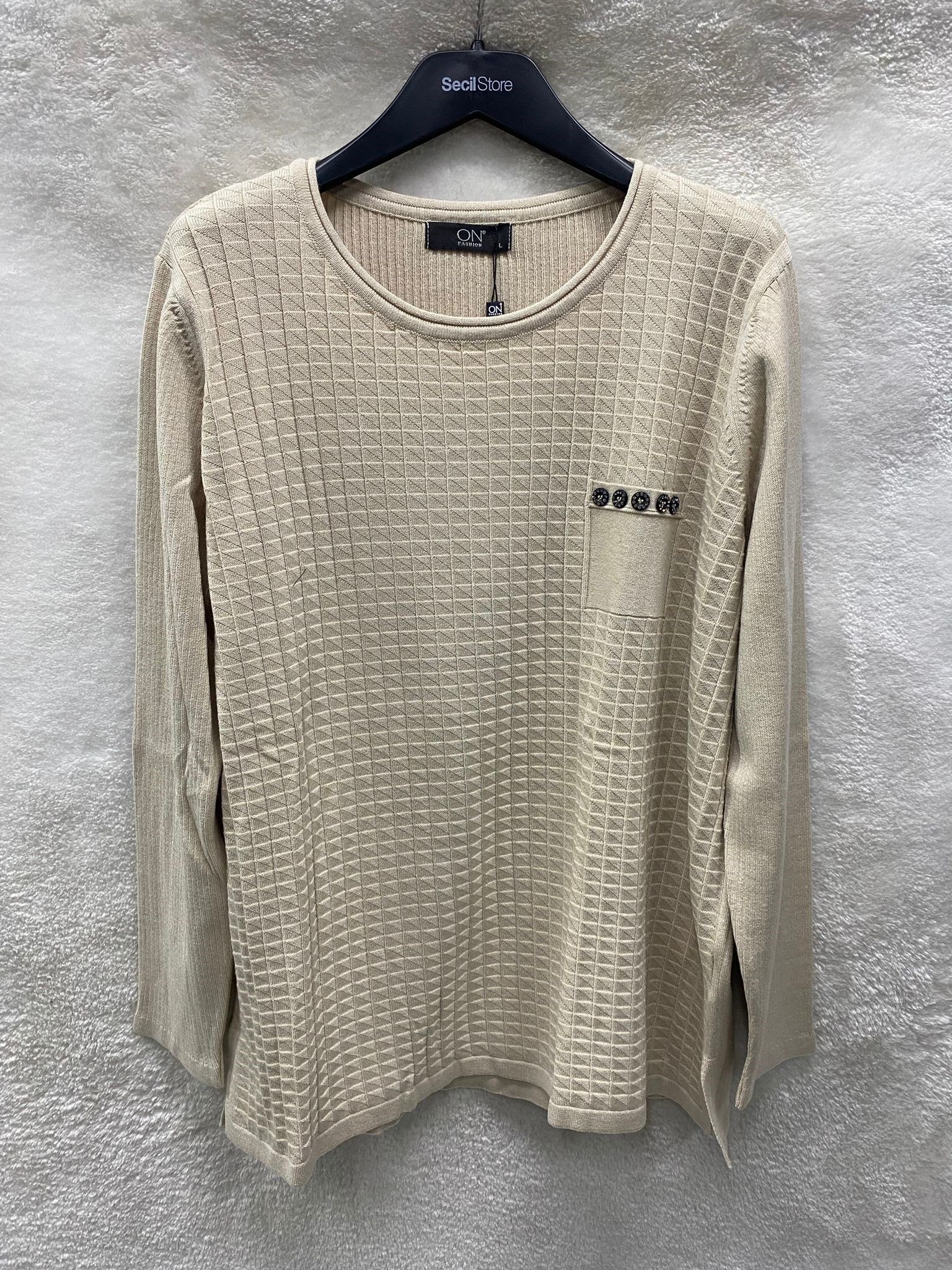 On Triko Kazak 45354 - BEJ