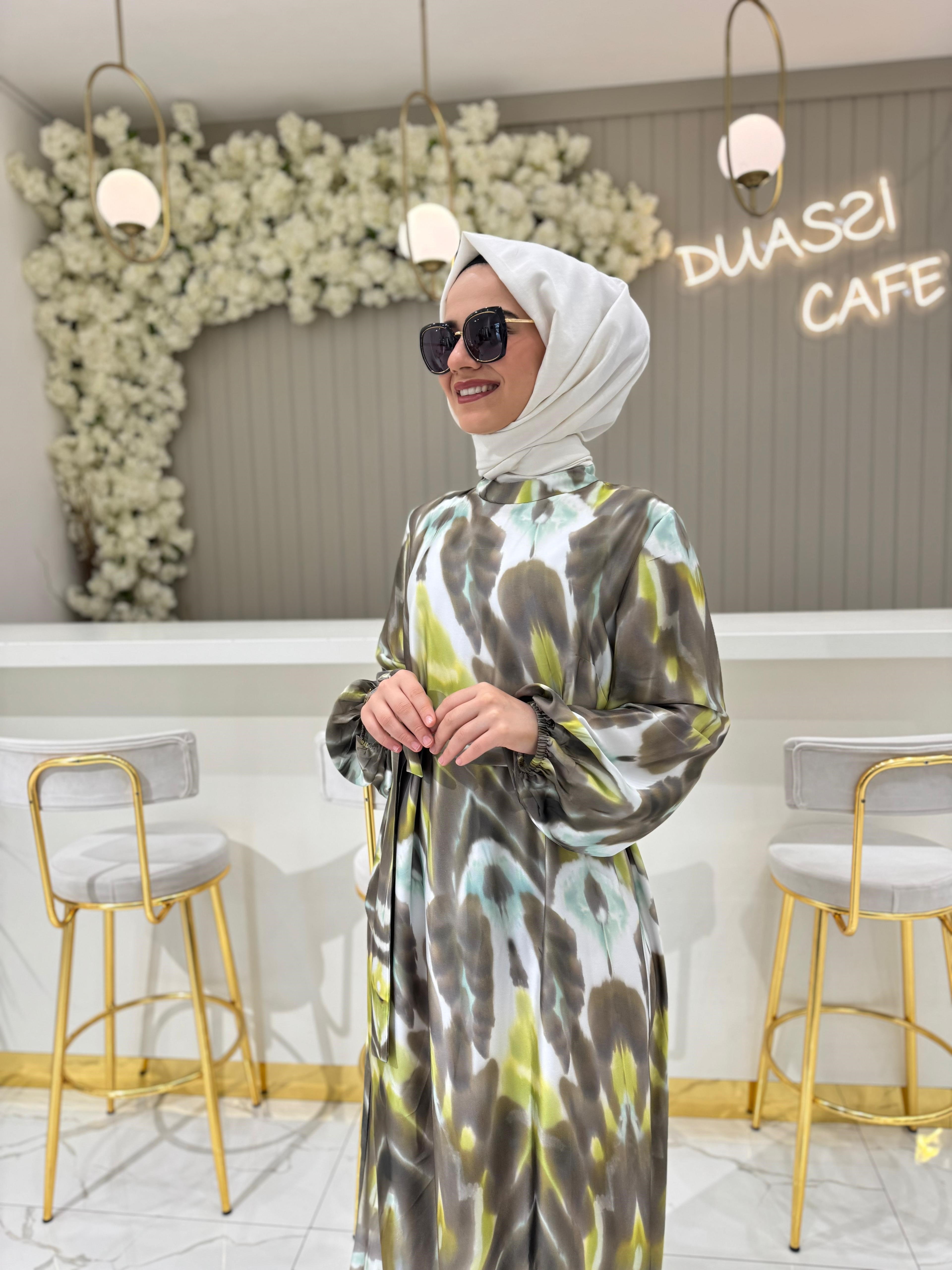 Orhan 1706 Elbise  - YEŞİL
