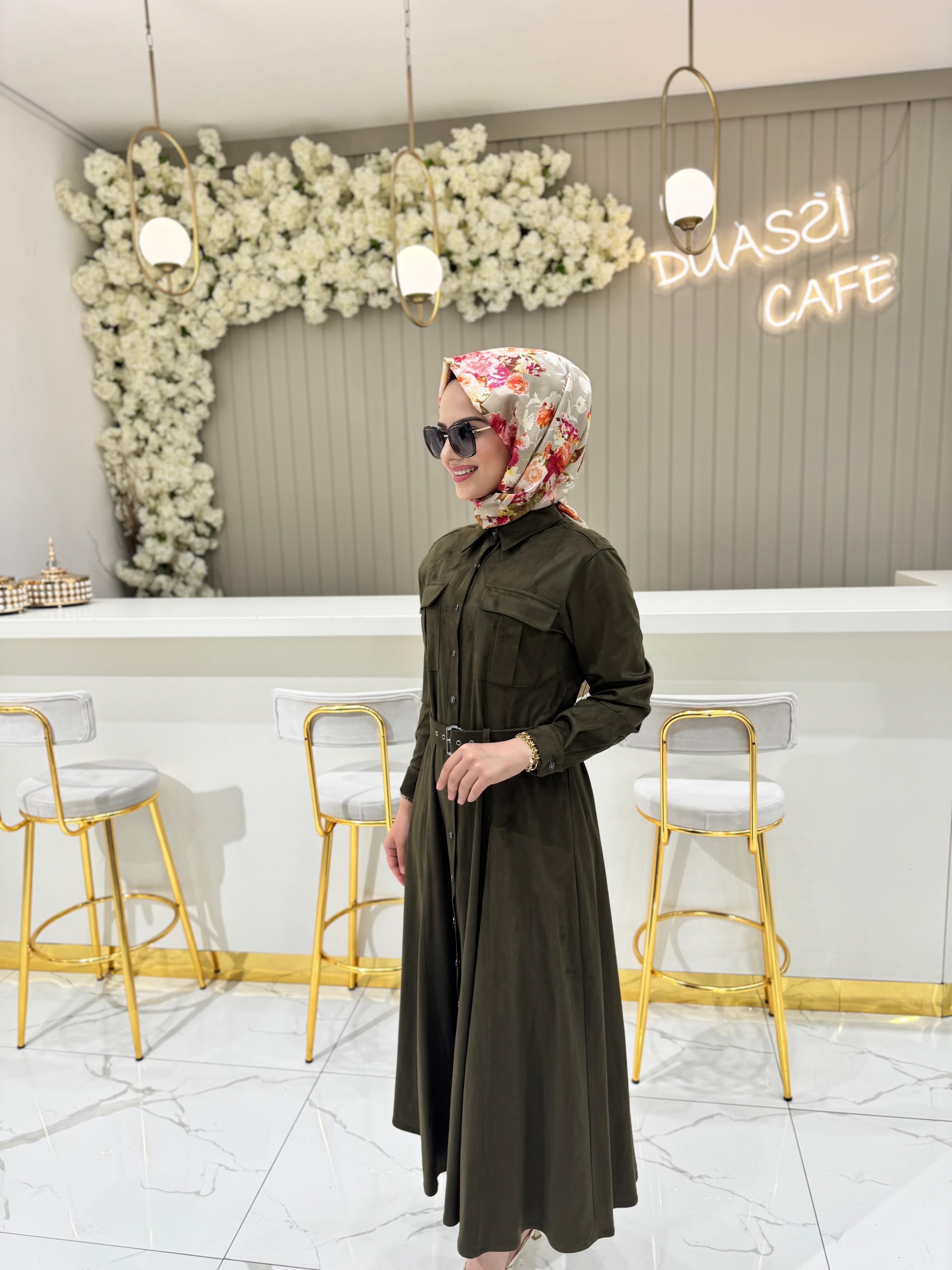 Seçil 10002521311007 Şık Elbise  - Haki