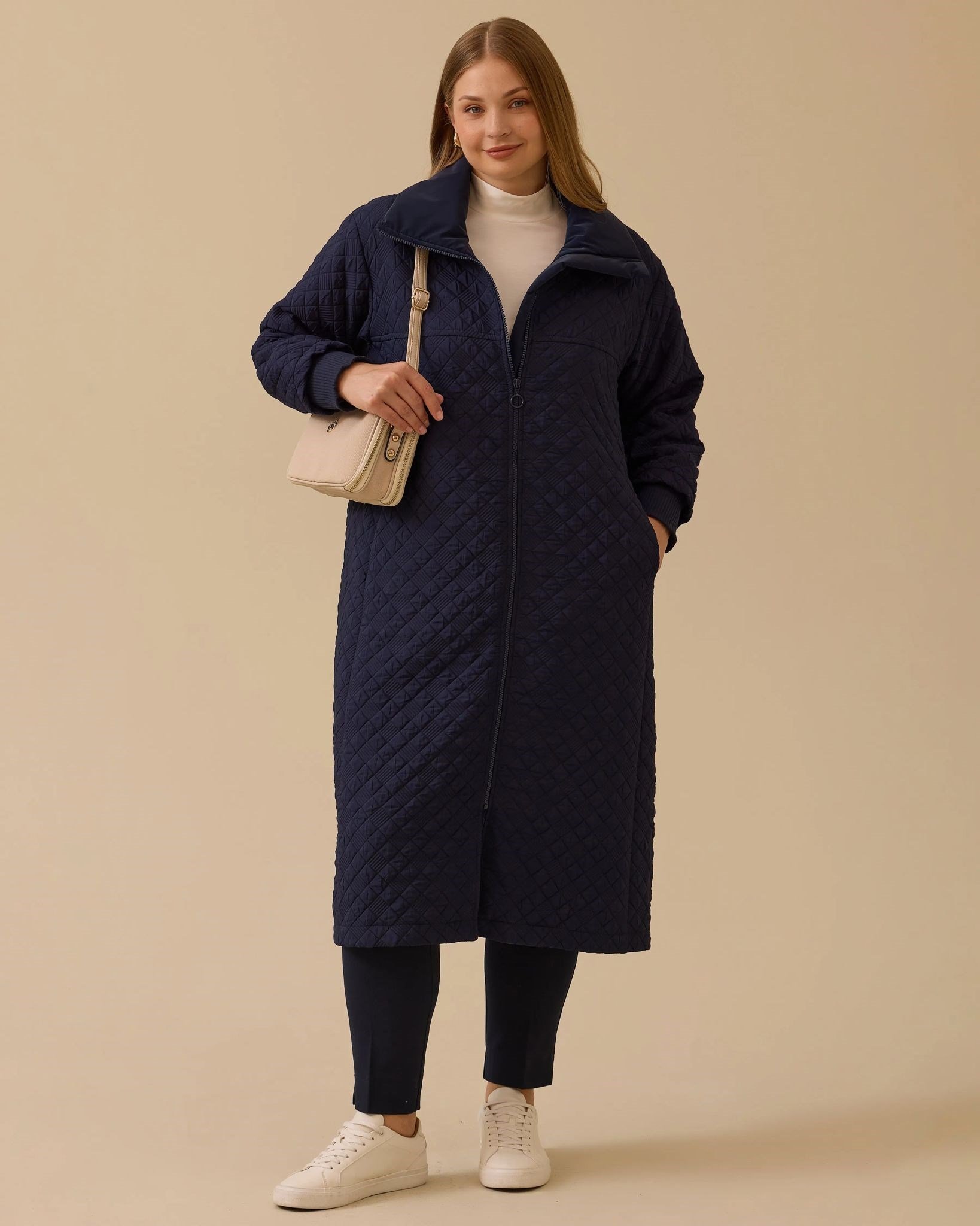 Seçil 10002522614002 Günlük Pardesü  - Lacivert