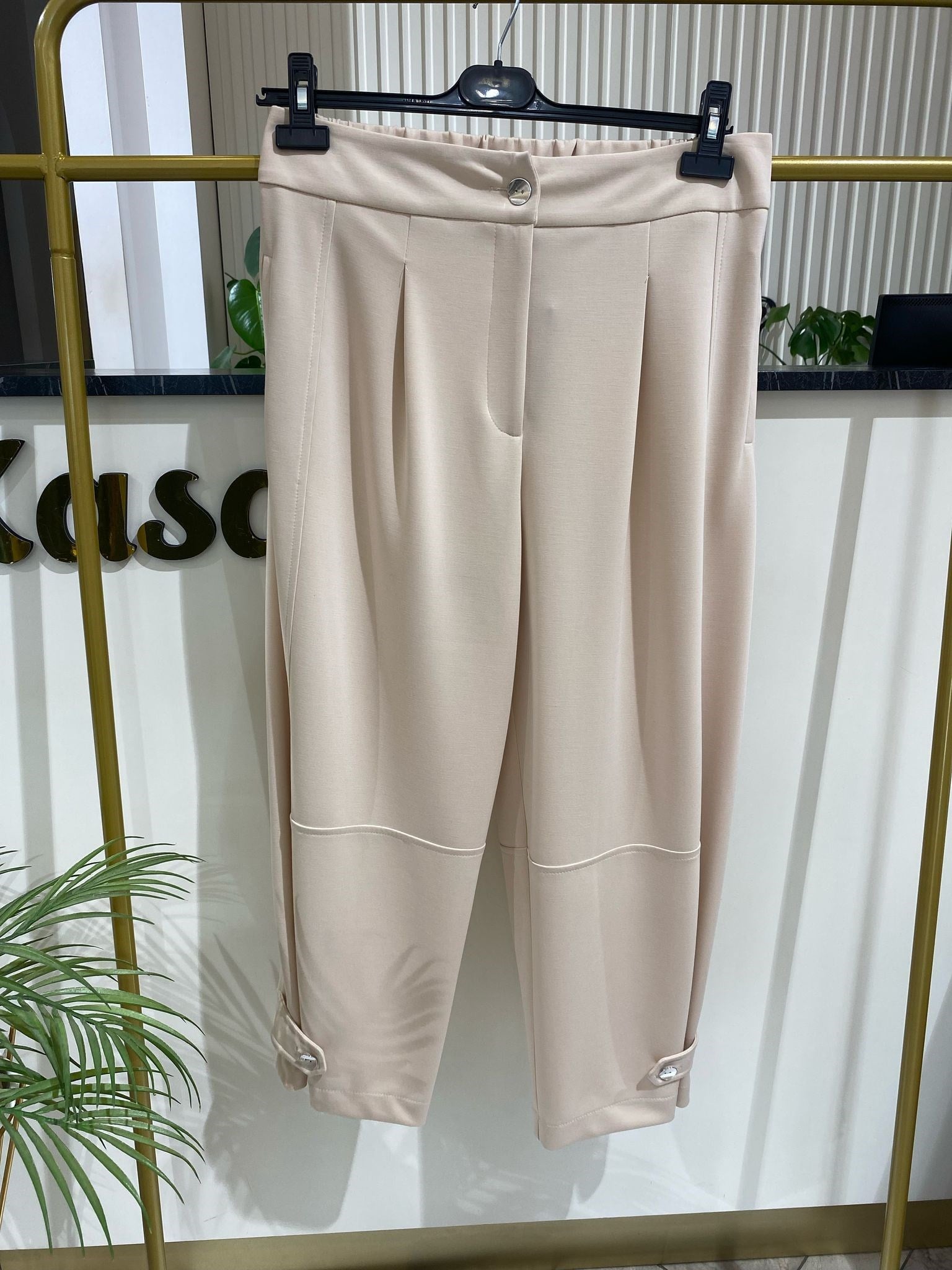 Sentez Atlas Paçası Apoletli Pantolon 5570 - TAŞ