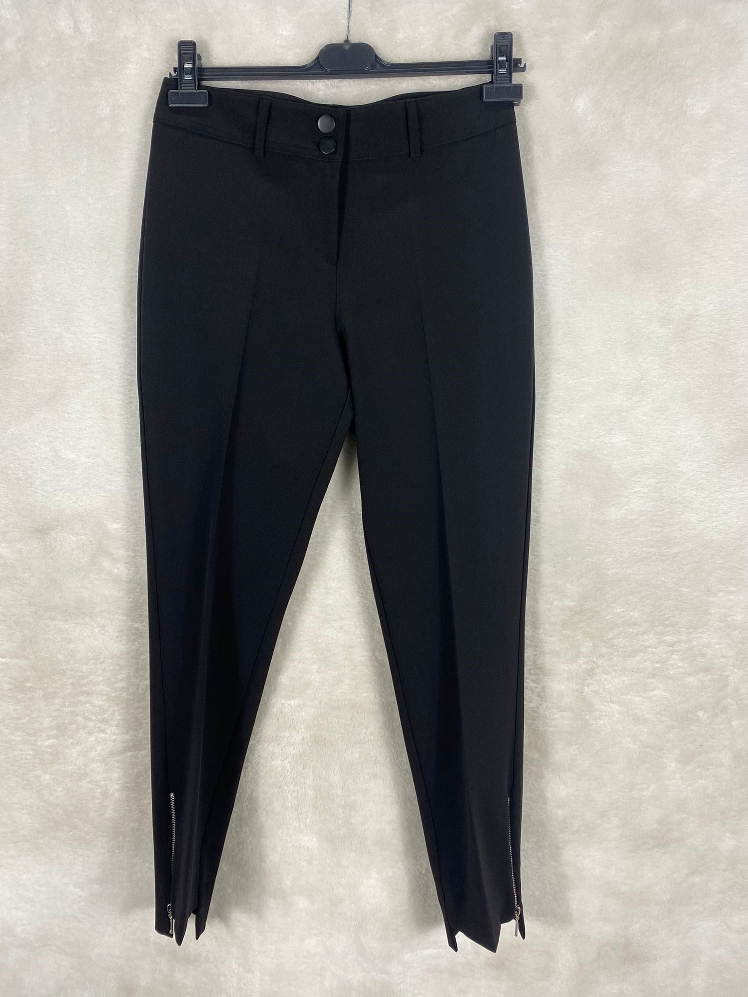 Sentez Paçası Fermuarlı Classic Pantolon 5535 - SİYAH