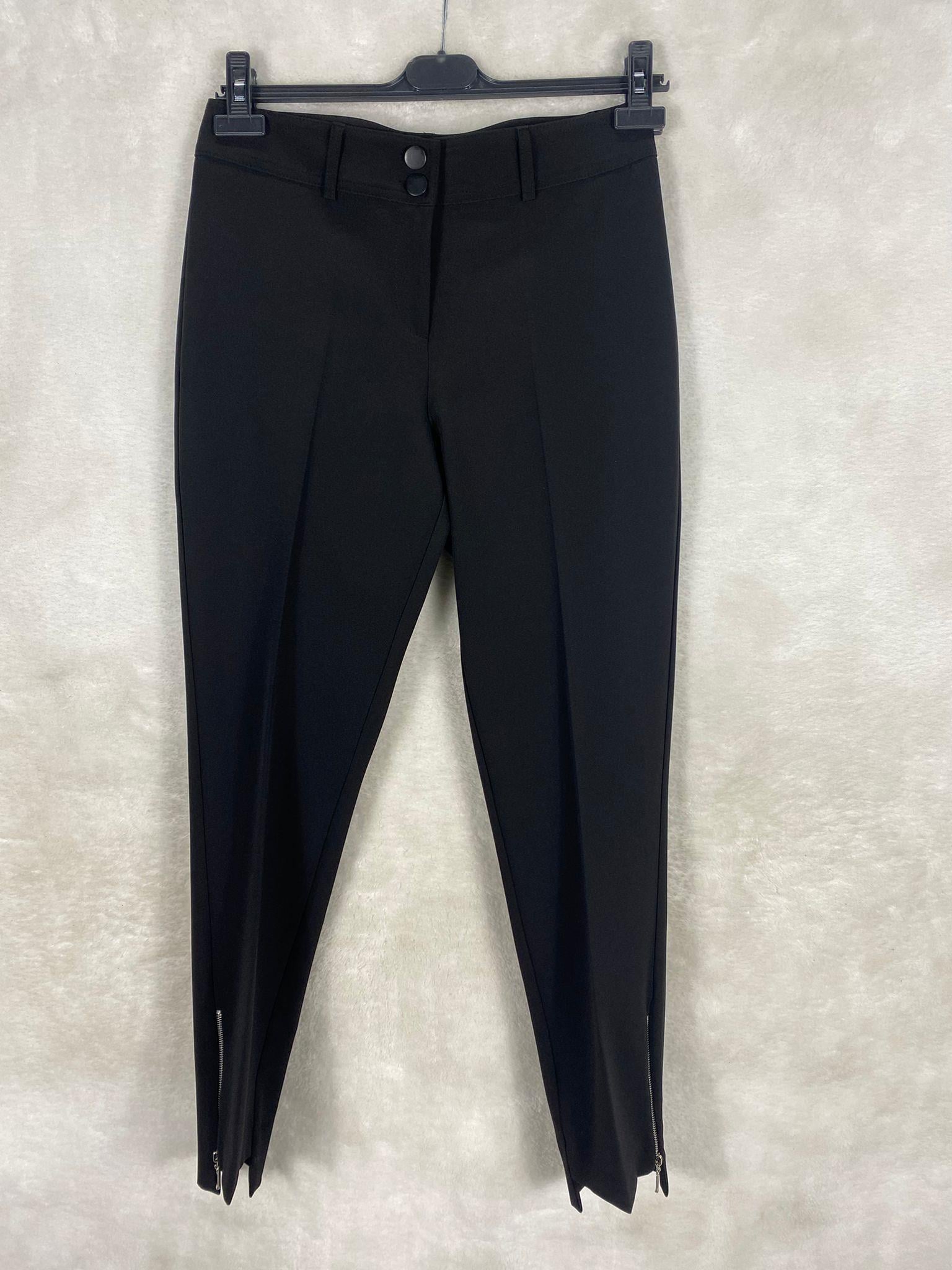 Sentez Paçası Fermuarlı Classic Pantolon 5535 - SİYAH