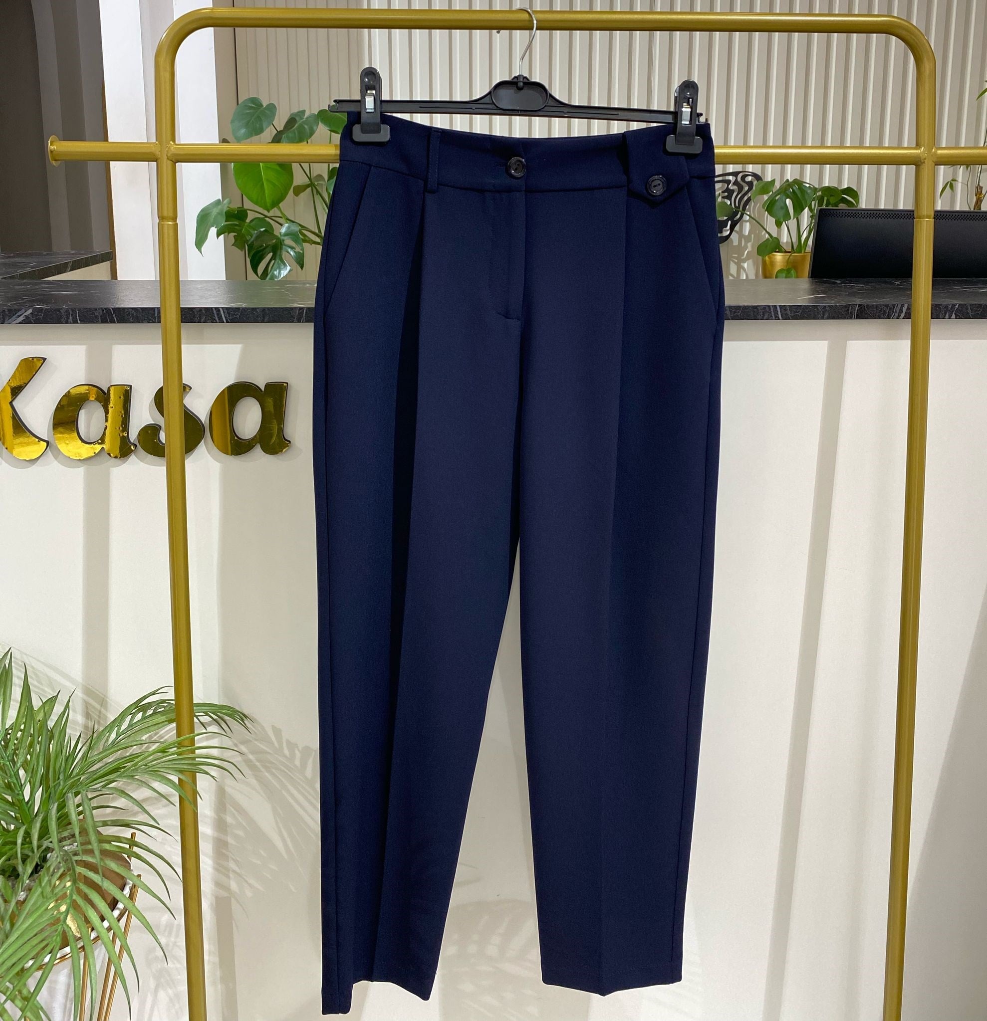 Sentez Sofia Korsajı Apoletli Pantolon 5568 - LACİVERT