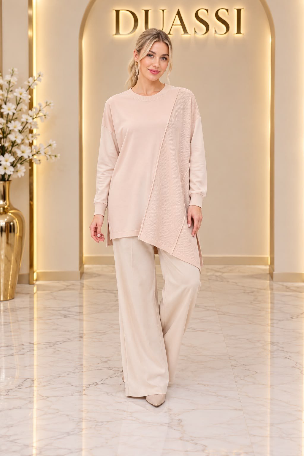 Tığ Triko Tnk.21872.1 - Örgü Detaylı Rayon Tunik