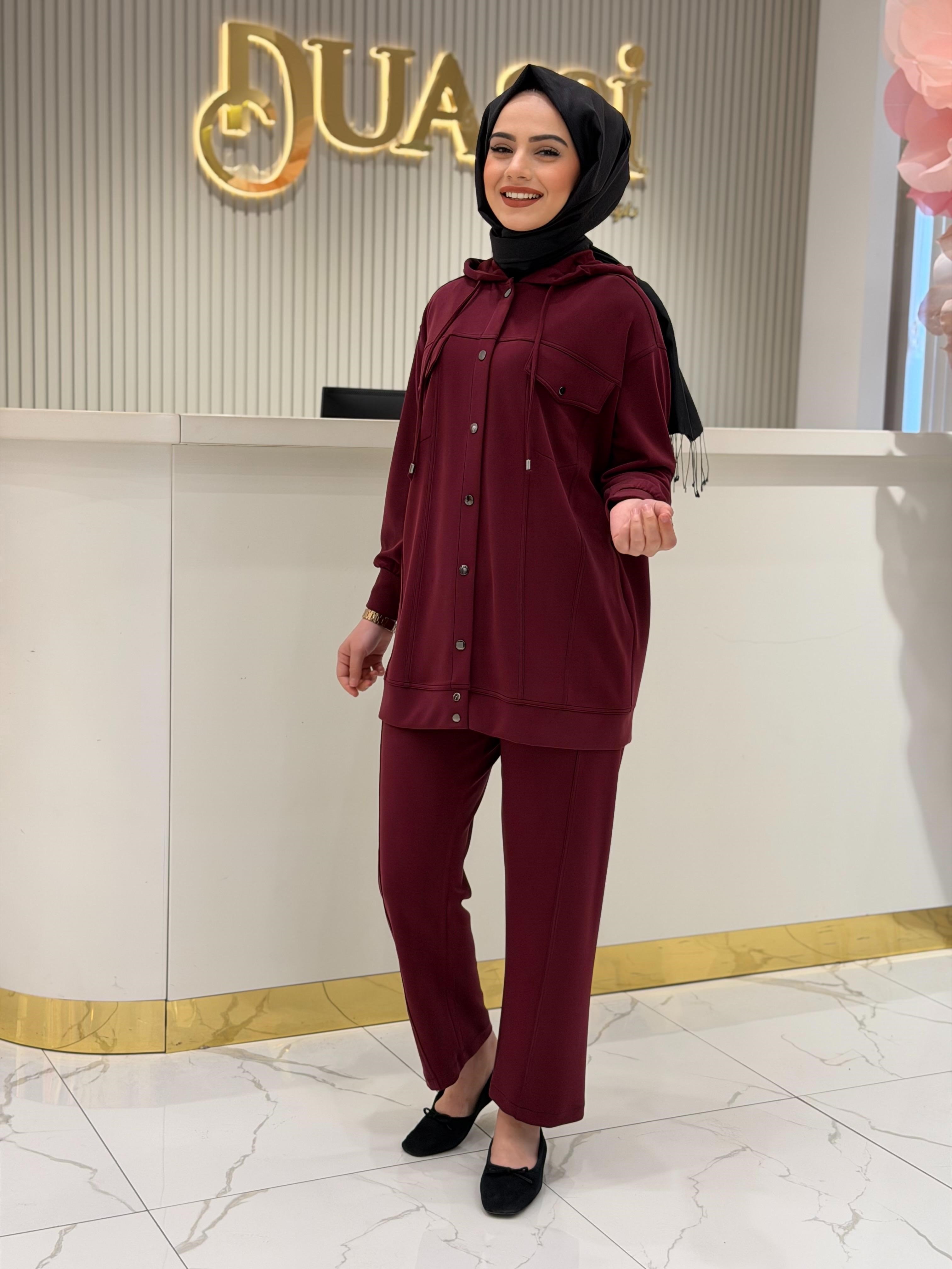Tkm.5039.01 Spor Dikişli Pantolonlu İkili Takım