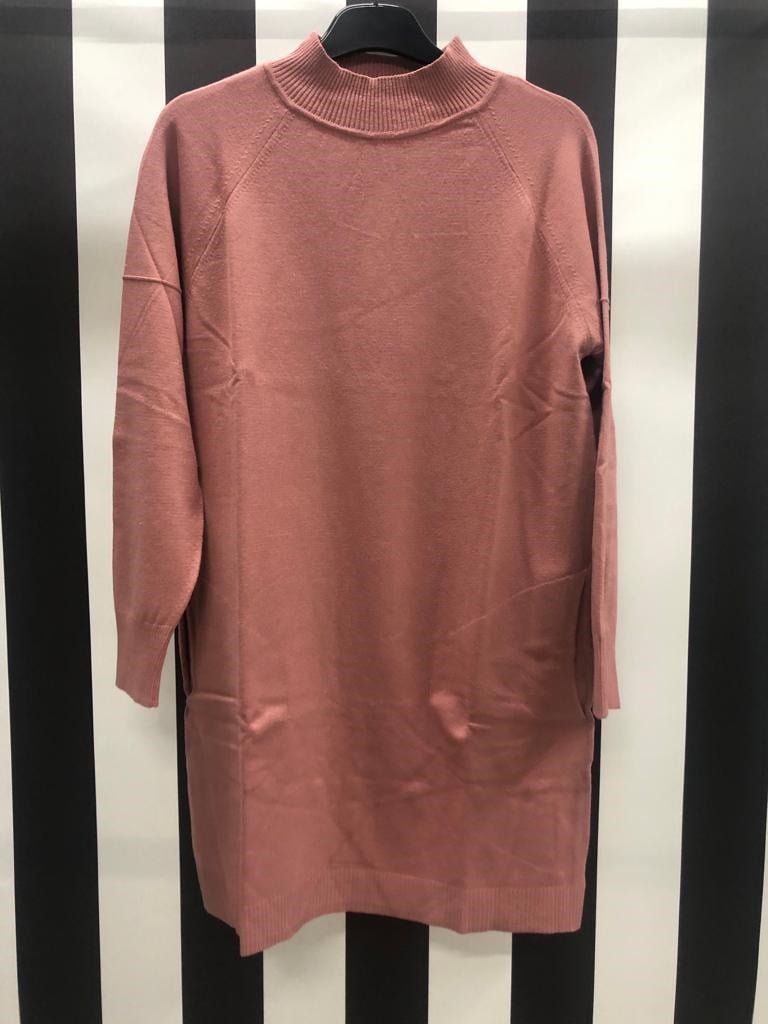 Triko Tunik 4390 - PEMBE